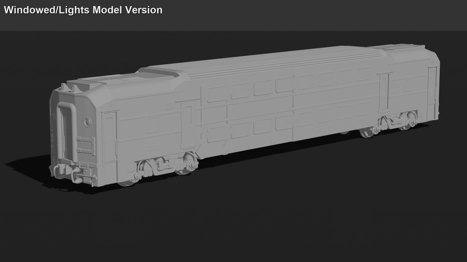 Bombardier BiLevel Coach STL 3D Print Model