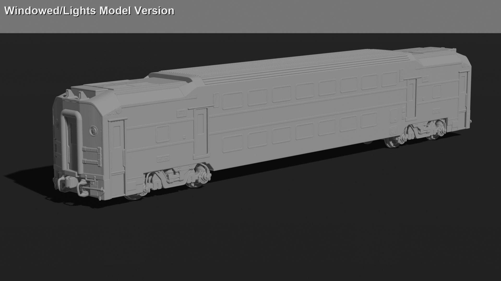 Bombardier BiLevel Coach STL 3D Print Model