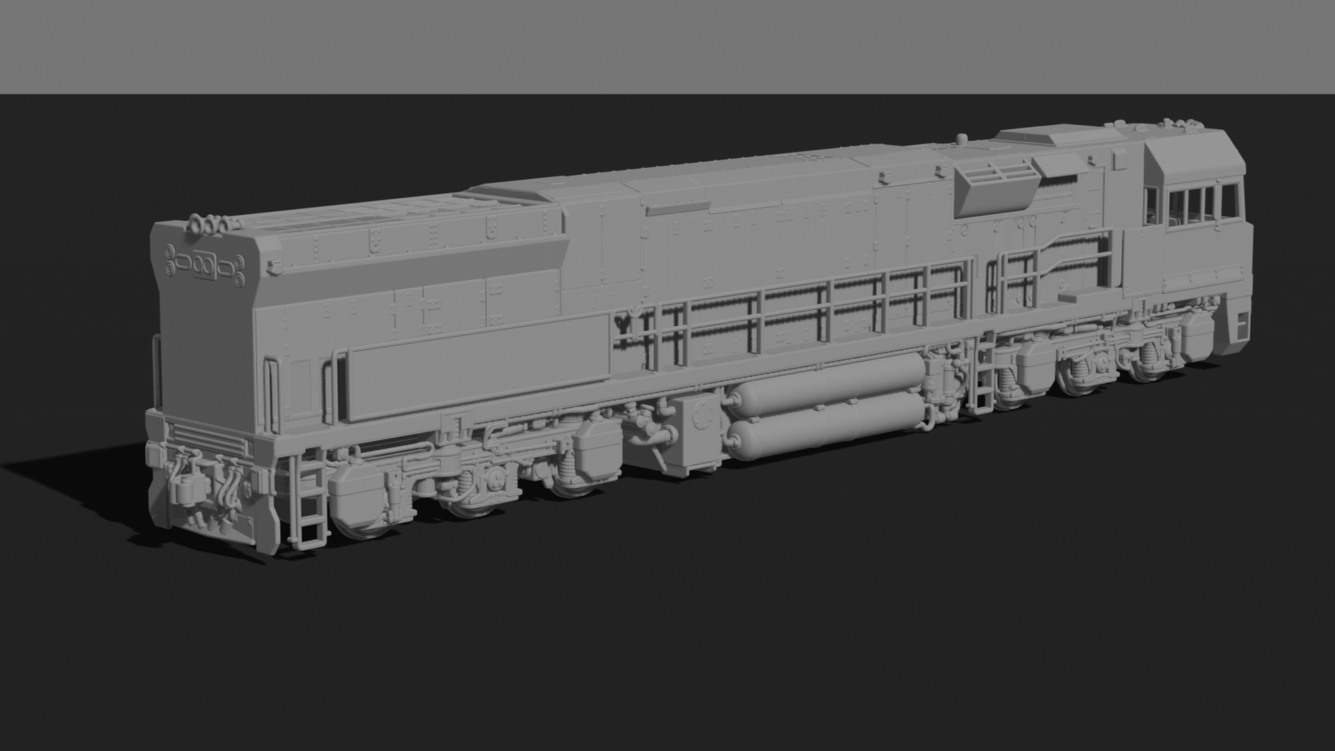 GE C44ACi Diesel-Electric Locomotive STL 3D Print Model