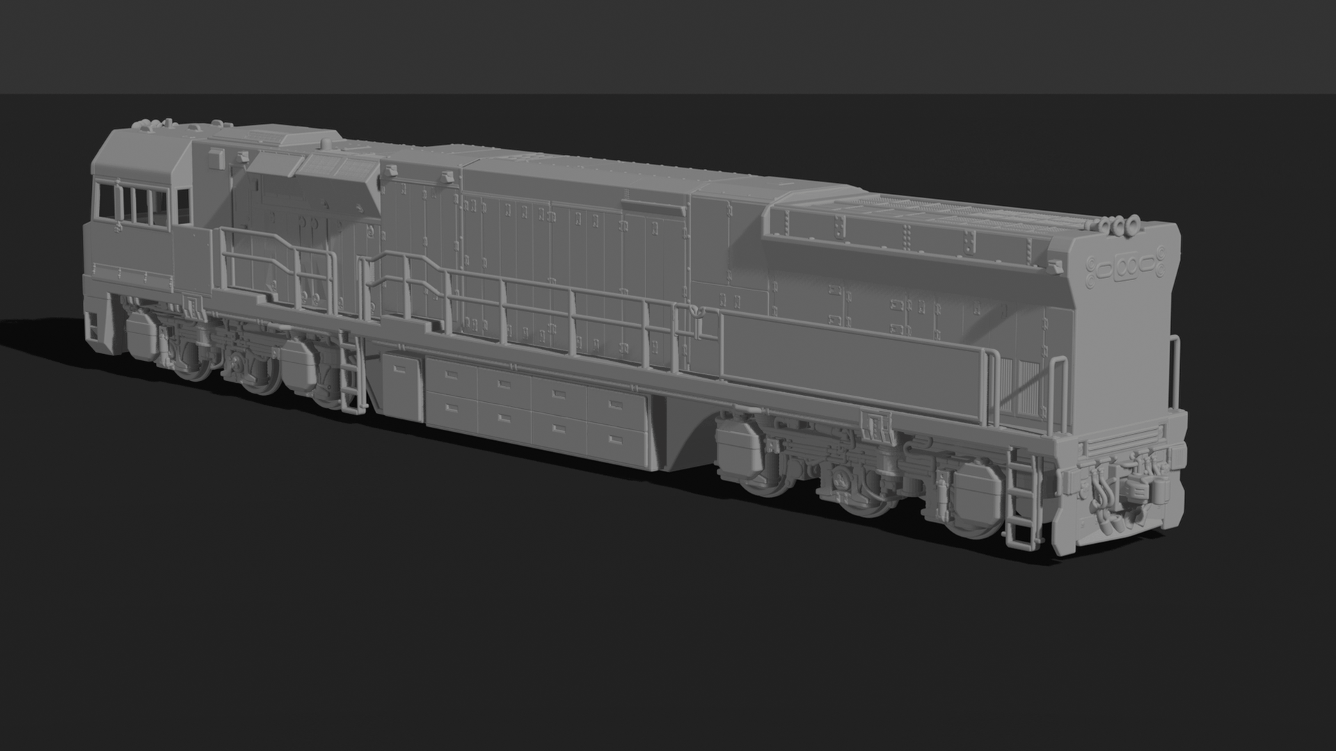 GE C44ACi Diesel-Electric Locomotive STL 3D Print Model