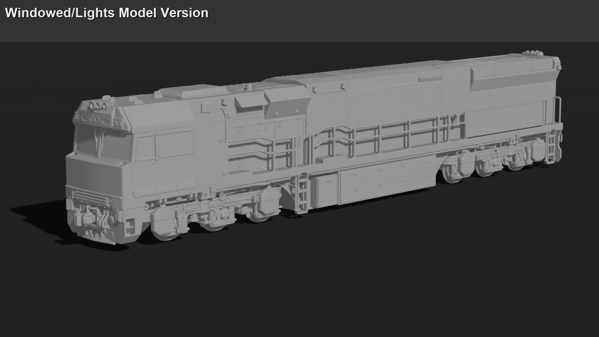 GE C44ACi Diesel-Electric Locomotive STL 3D Print Model