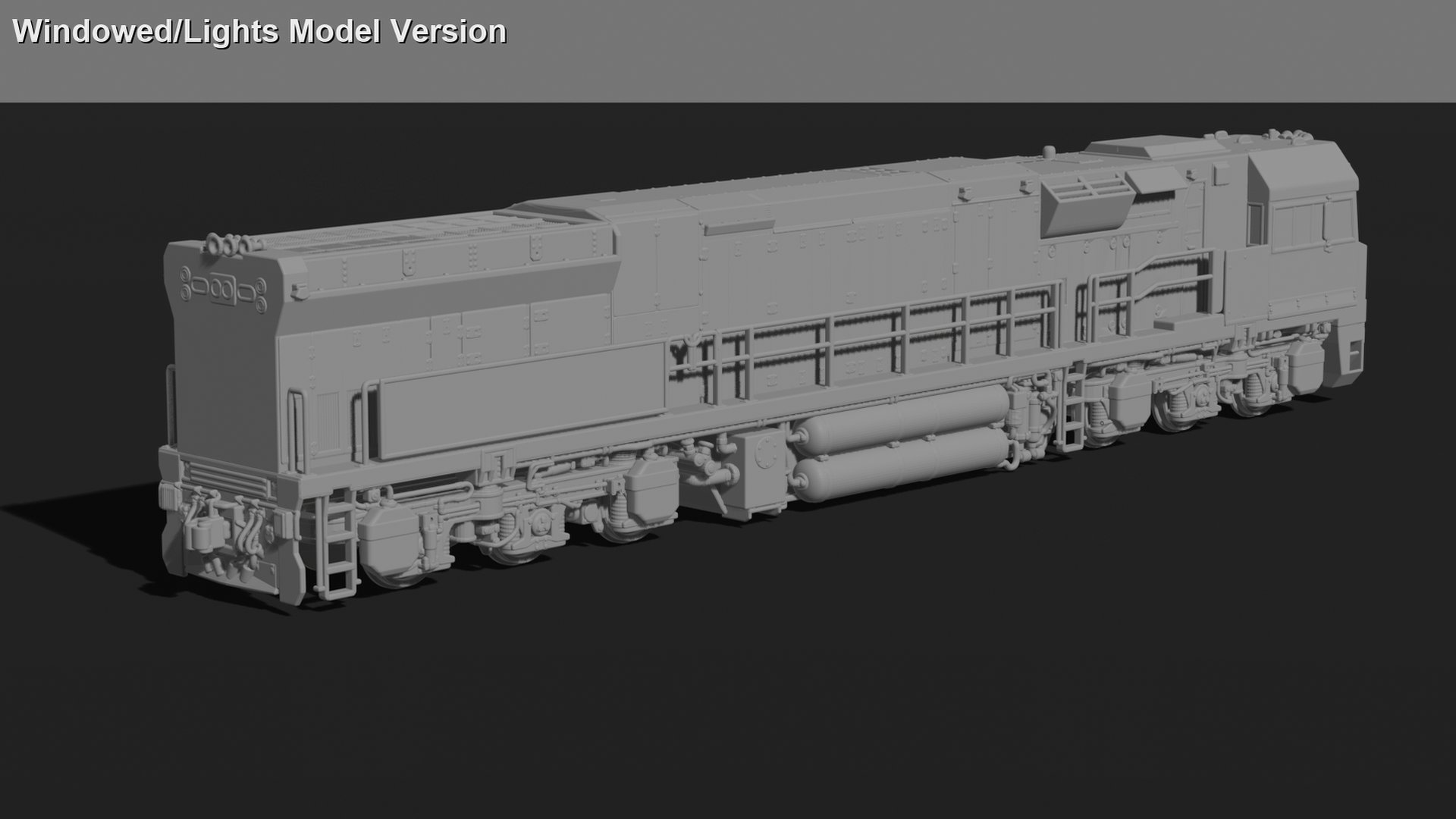GE C44ACi Diesel-Electric Locomotive STL 3D Print Model