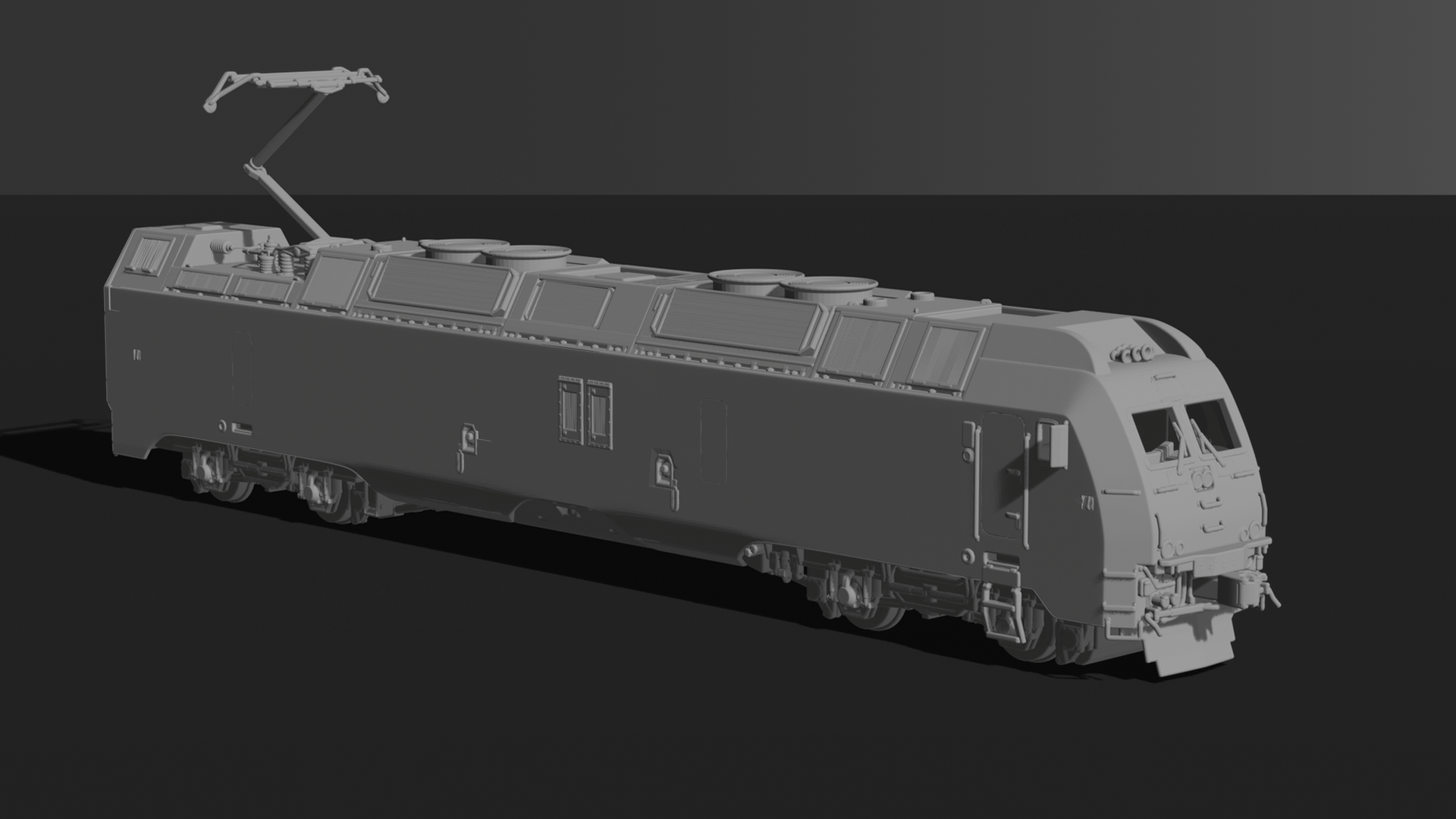 Bombardier TRAXX Electric Locomotive STL 3D Print Model