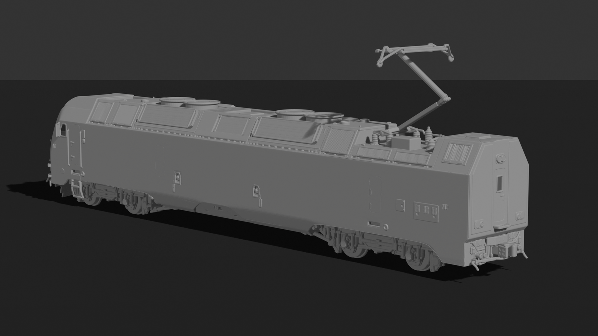 Bombardier TRAXX Electric Locomotive STL 3D Print Model