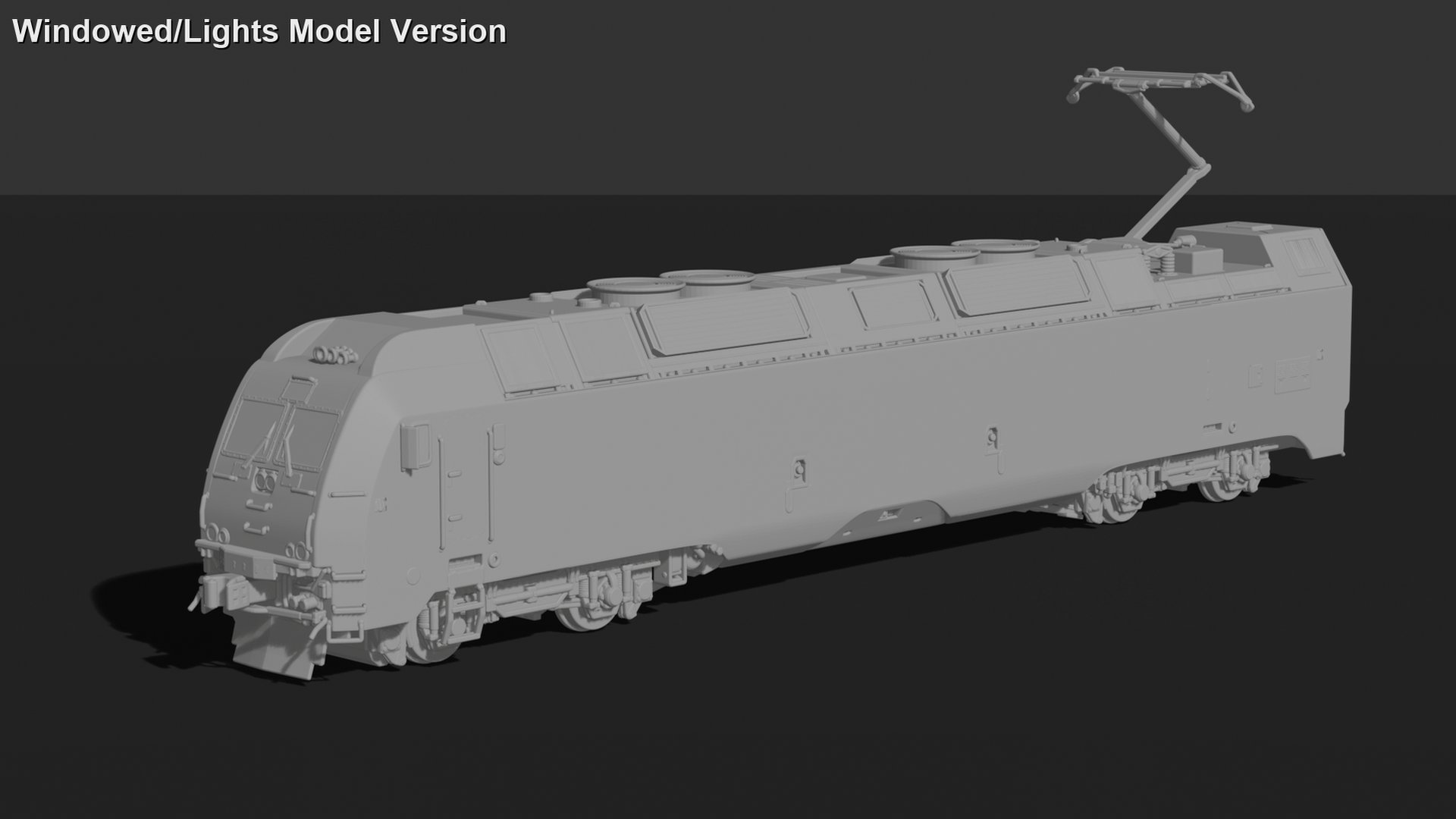 Bombardier TRAXX Electric Locomotive STL 3D Print Model