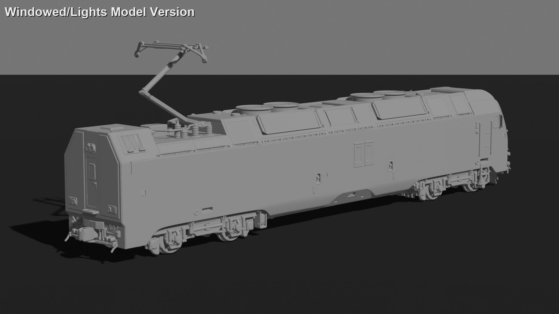 Bombardier TRAXX Electric Locomotive STL 3D Print Model