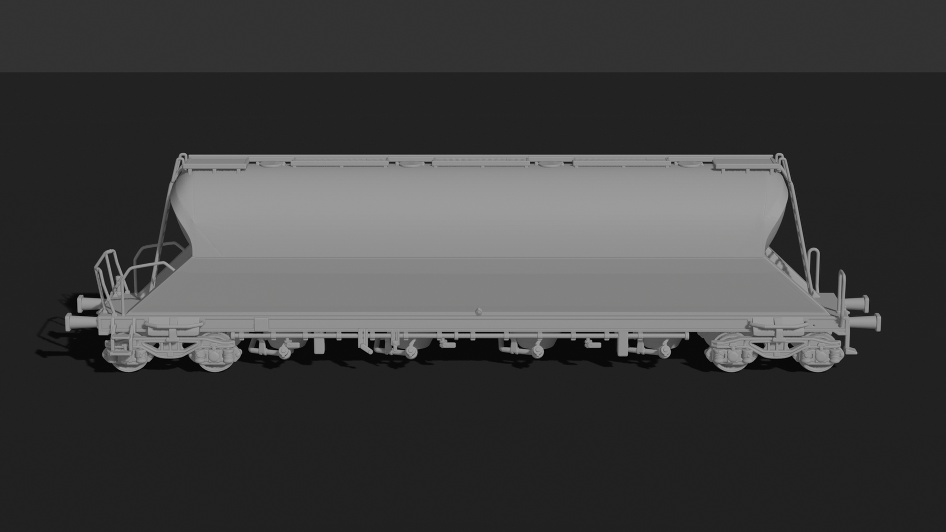 Silo Tank Hopper Railway Wagon STL 3D Print Model