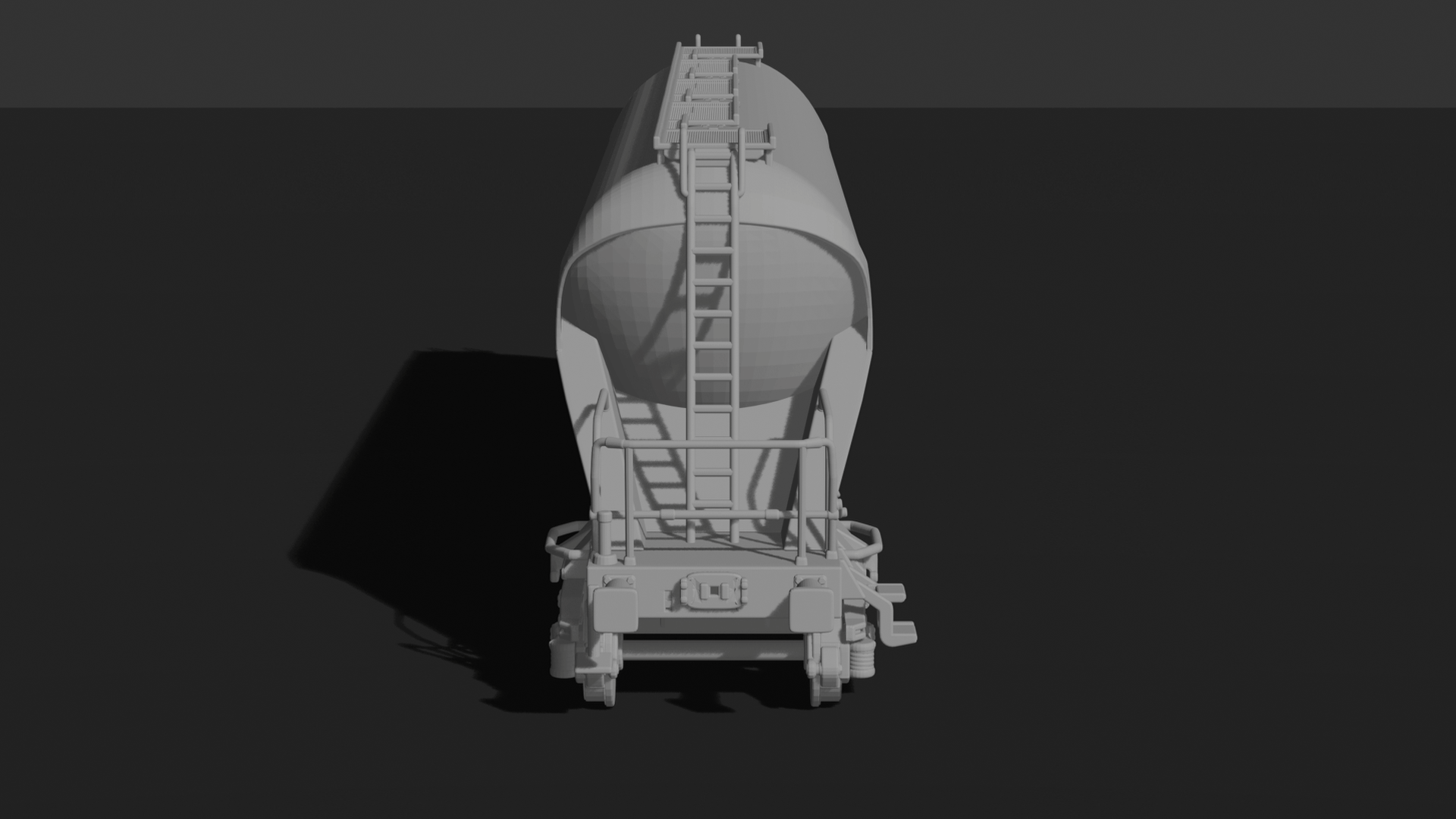 Silo Tank Hopper Railway Wagon STL 3D Print Model