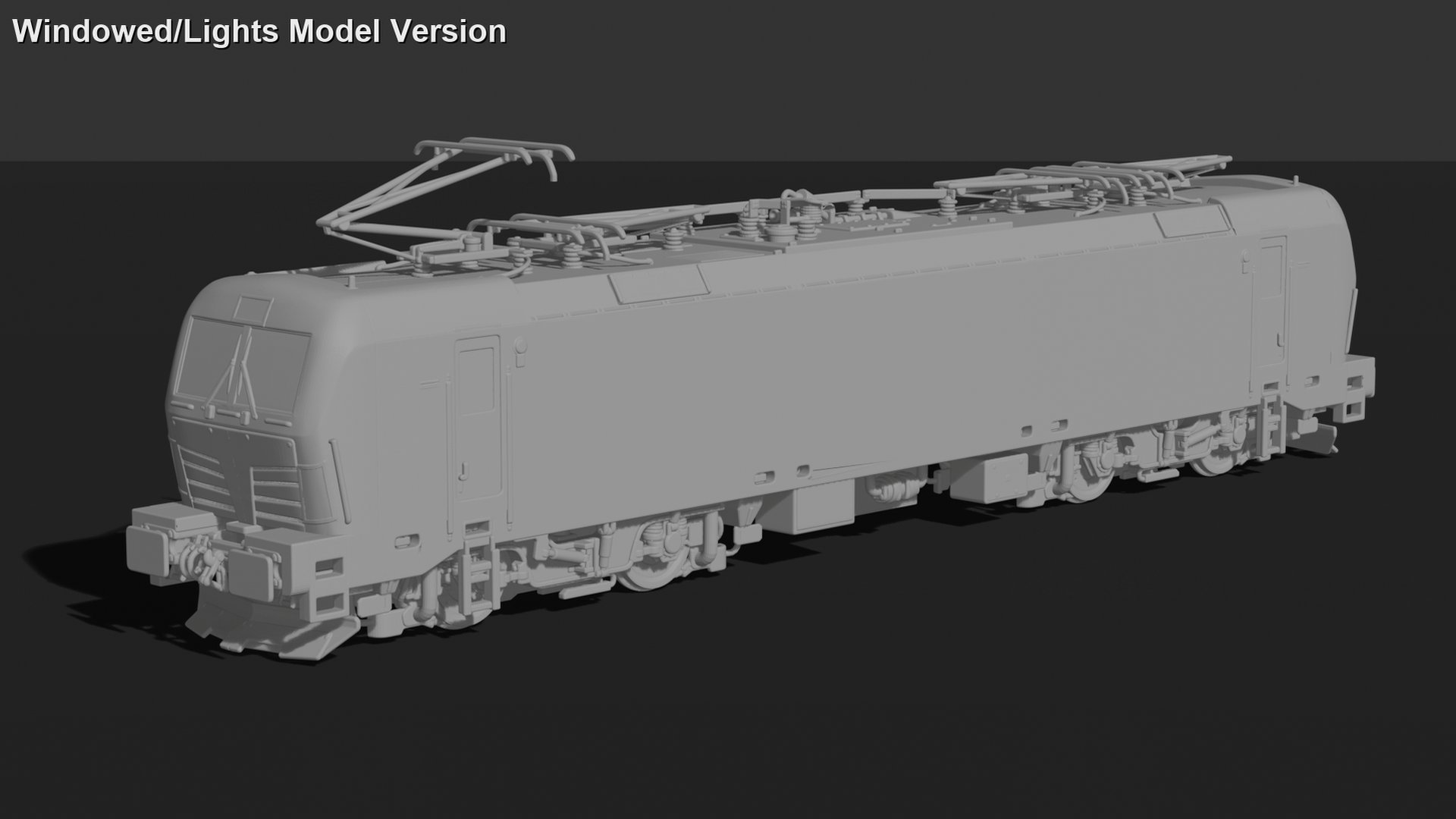 Siemens Vectron Electric Locomotive V2 STL 3D Print Model