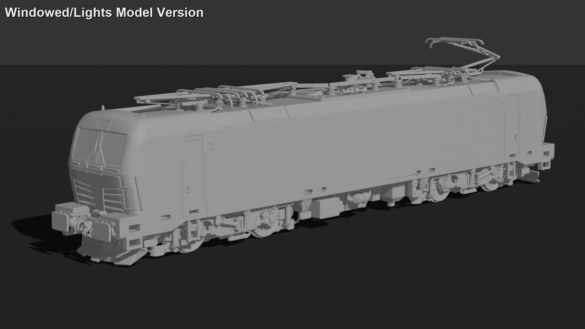 Siemens Vectron Electric Locomotive STL 3D Print Model