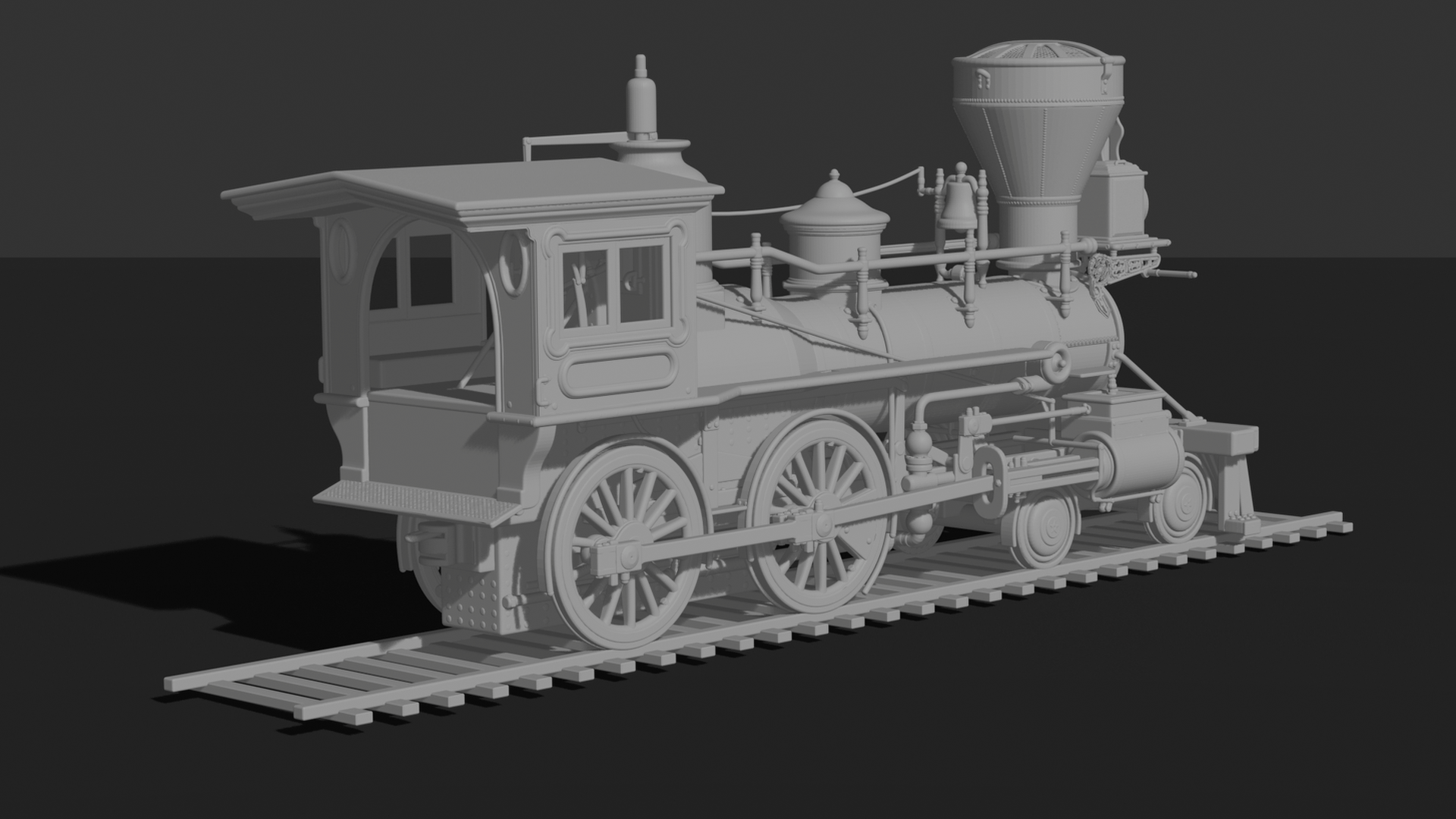Leviathan V2 4-4-0 Steam Locomotive STL 3D Print Model