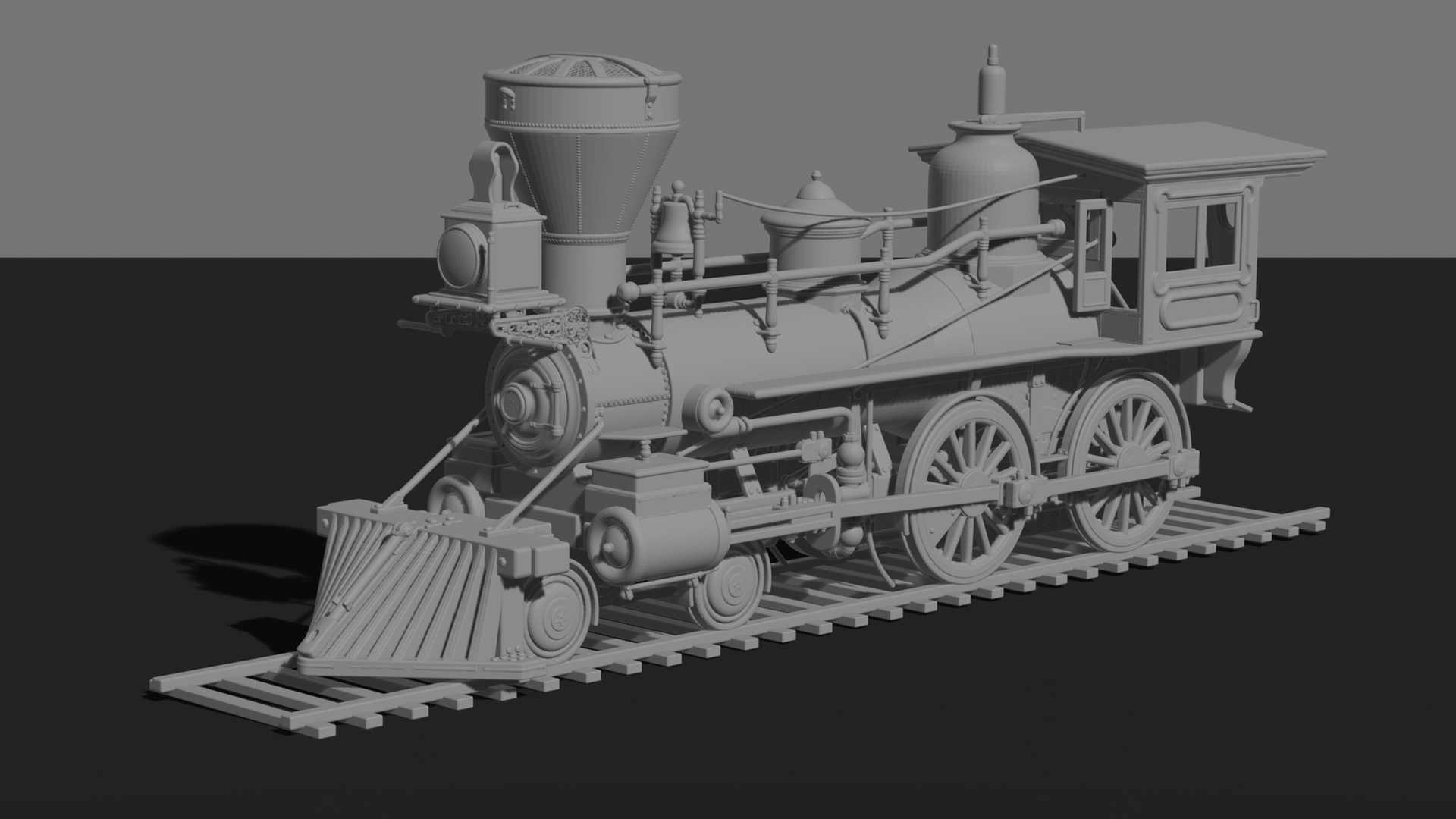 Leviathan V2 4-4-0 Steam Locomotive STL 3D Print Model