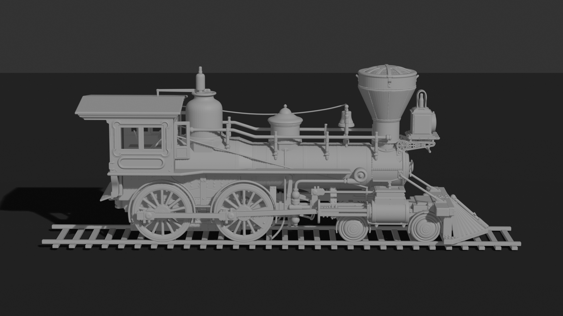 Leviathan V2 4-4-0 Steam Locomotive STL 3D Print Model
