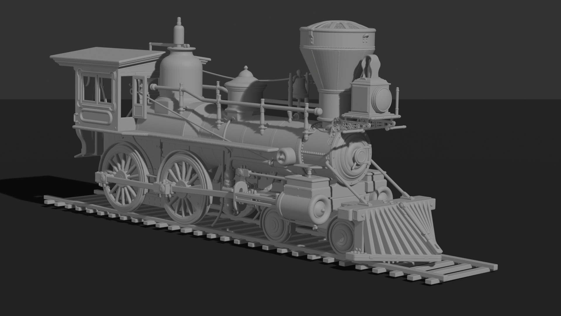 Leviathan V2 4-4-0 Steam Locomotive STL 3D Print Model