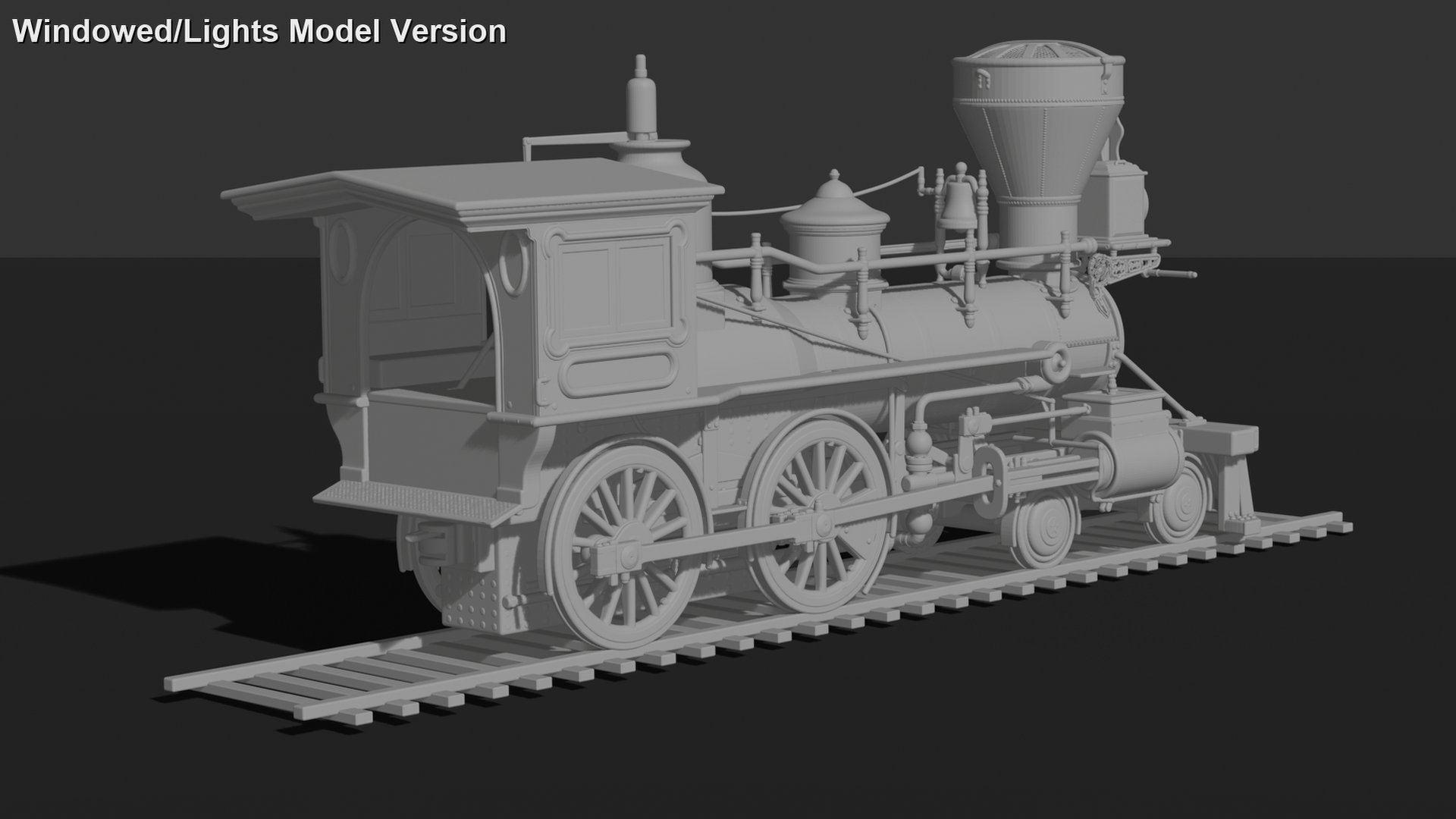 Leviathan V2 4-4-0 Steam Locomotive STL 3D Print Model