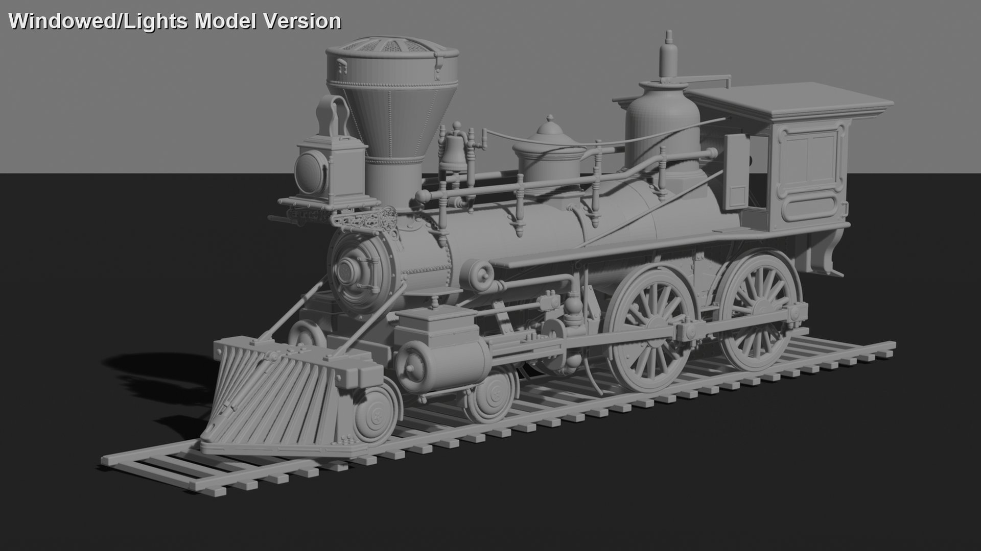 Leviathan V2 4-4-0 Steam Locomotive STL 3D Print Model
