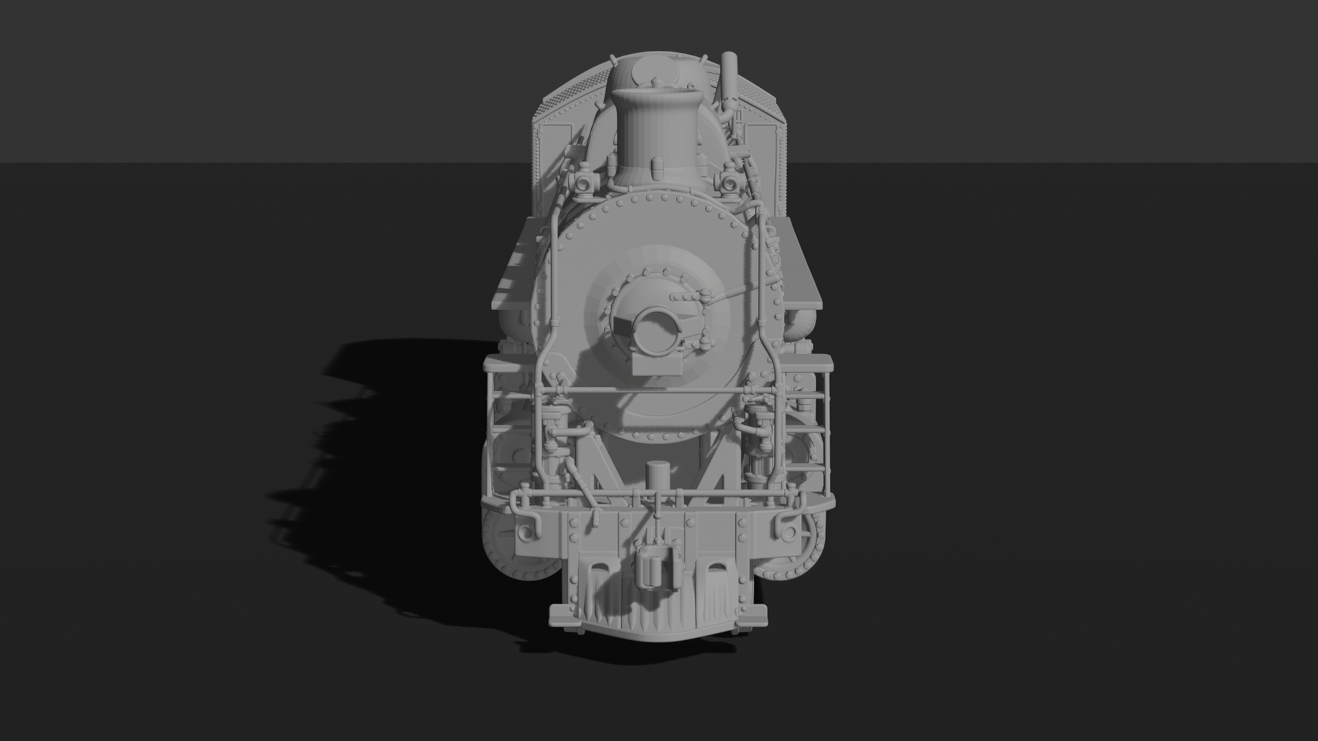 Steam Locomotive Train V2 STL 3D Print Model