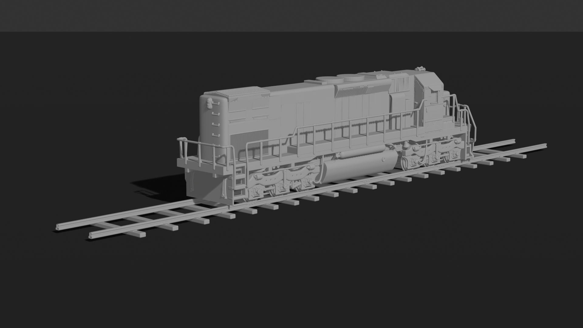 EMD GP38-2 Diesel-Electric Locomotive STL 3D Print Model