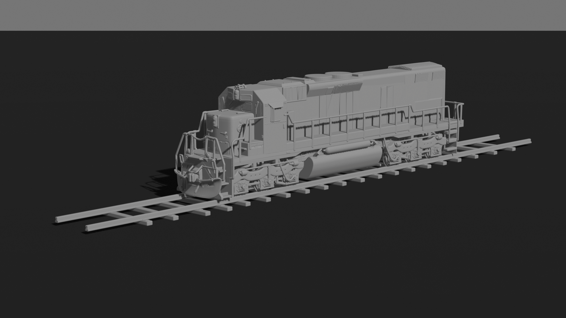 EMD GP38-2 Diesel-Electric Locomotive STL 3D Print Model