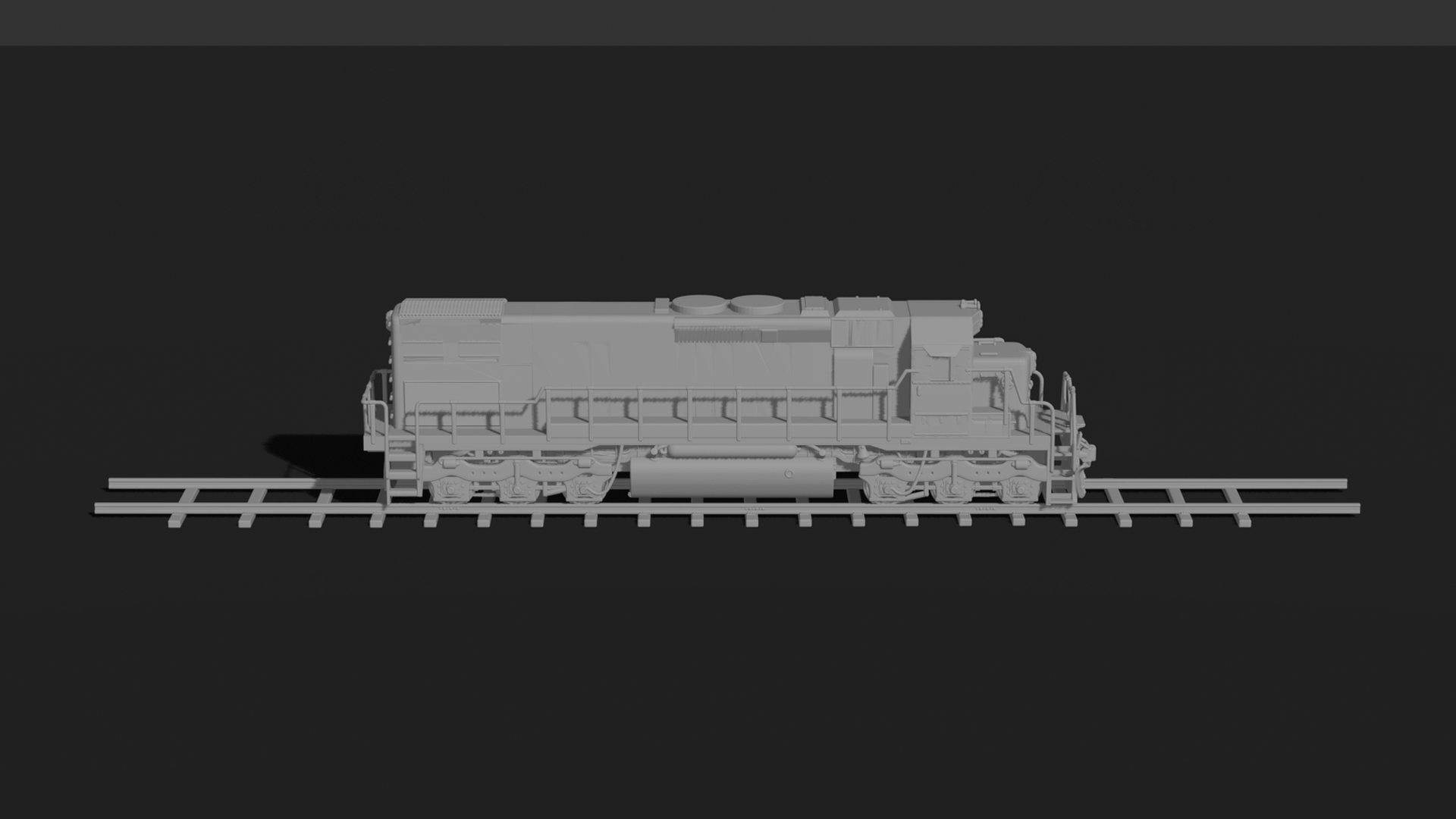EMD GP38-2 Diesel-Electric Locomotive STL 3D Print Model
