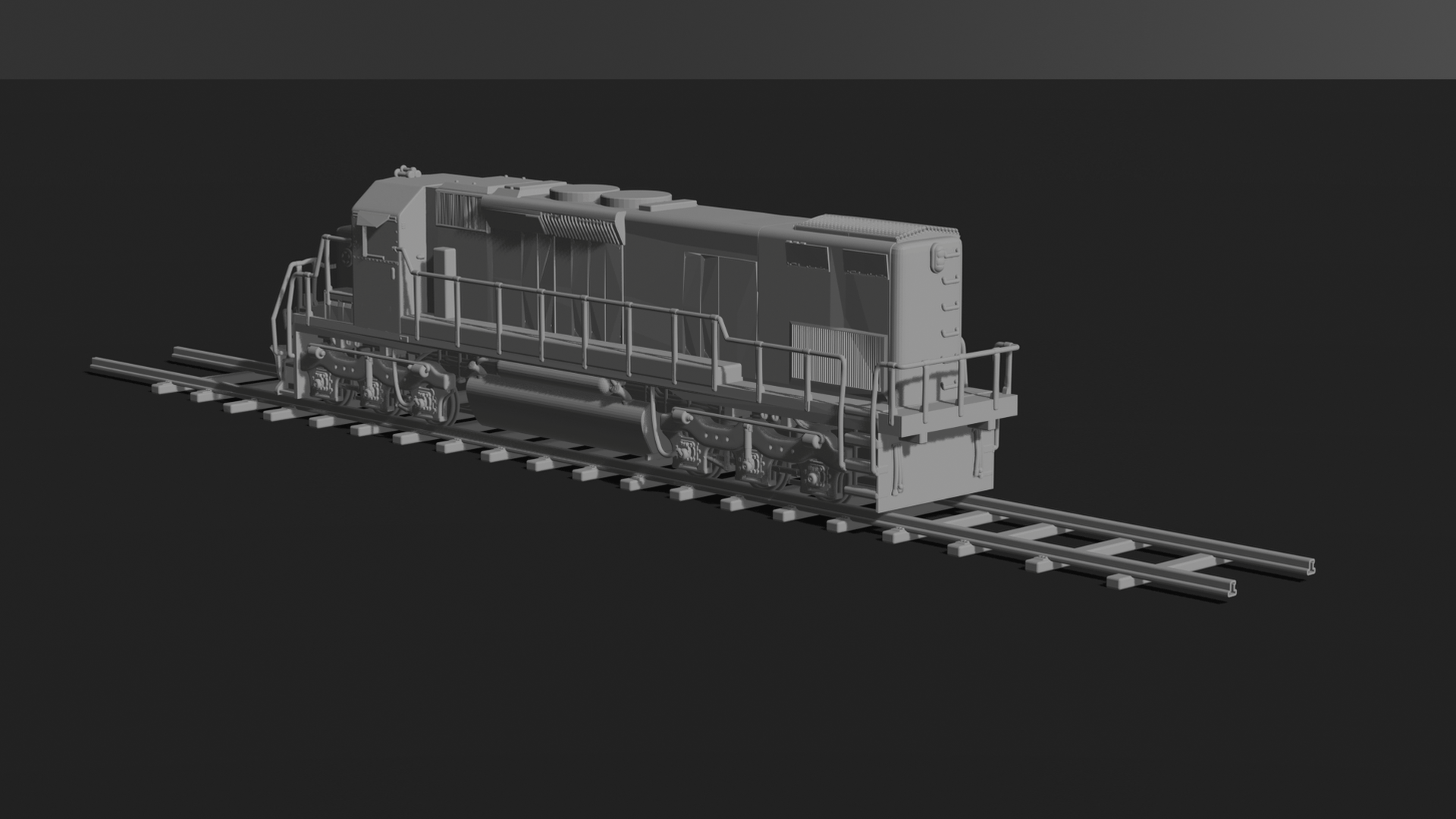 EMD GP38-2 Diesel-Electric Locomotive STL 3D Print Model