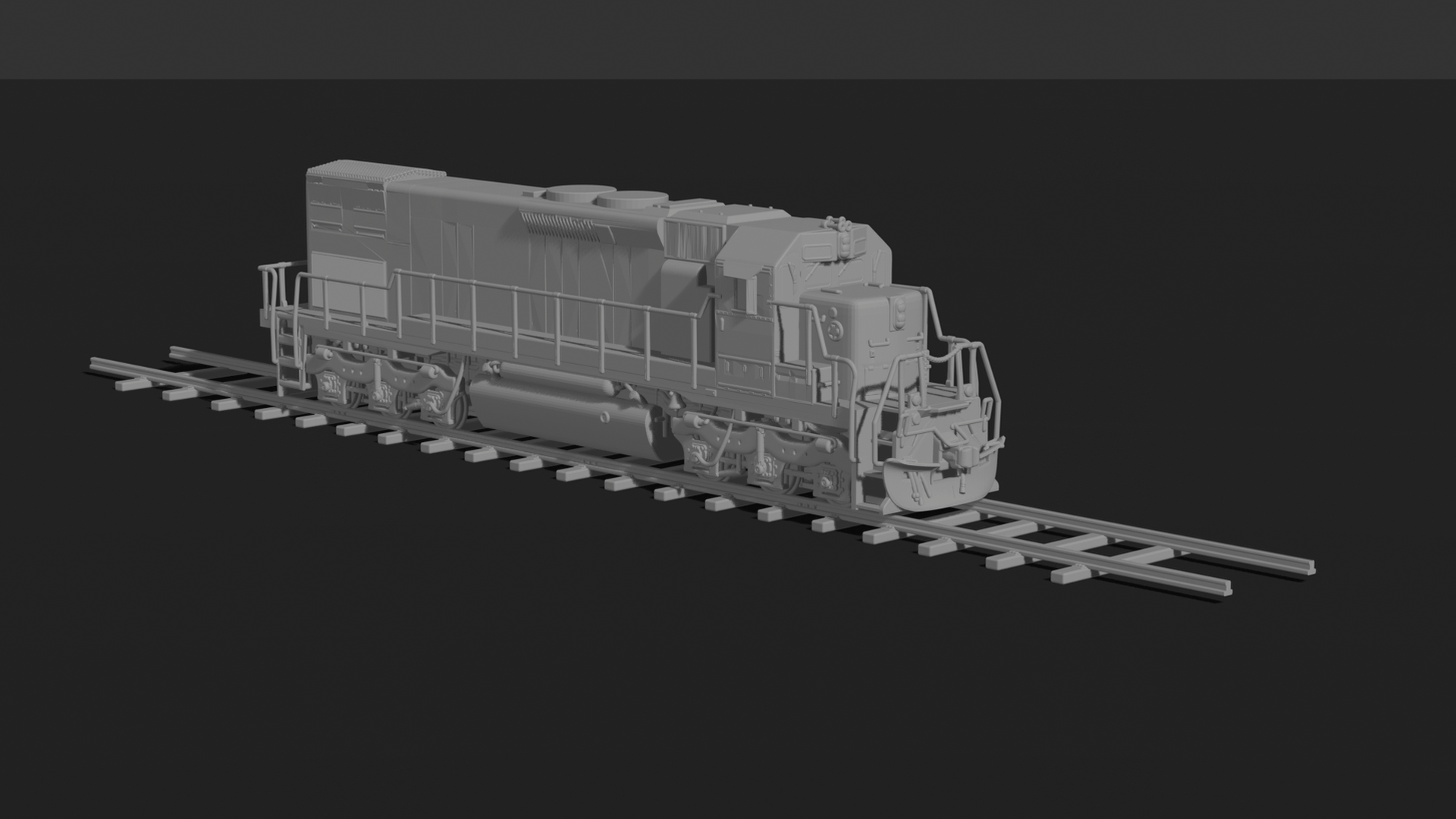 EMD GP38-2 Diesel-Electric Locomotive STL 3D Print Model