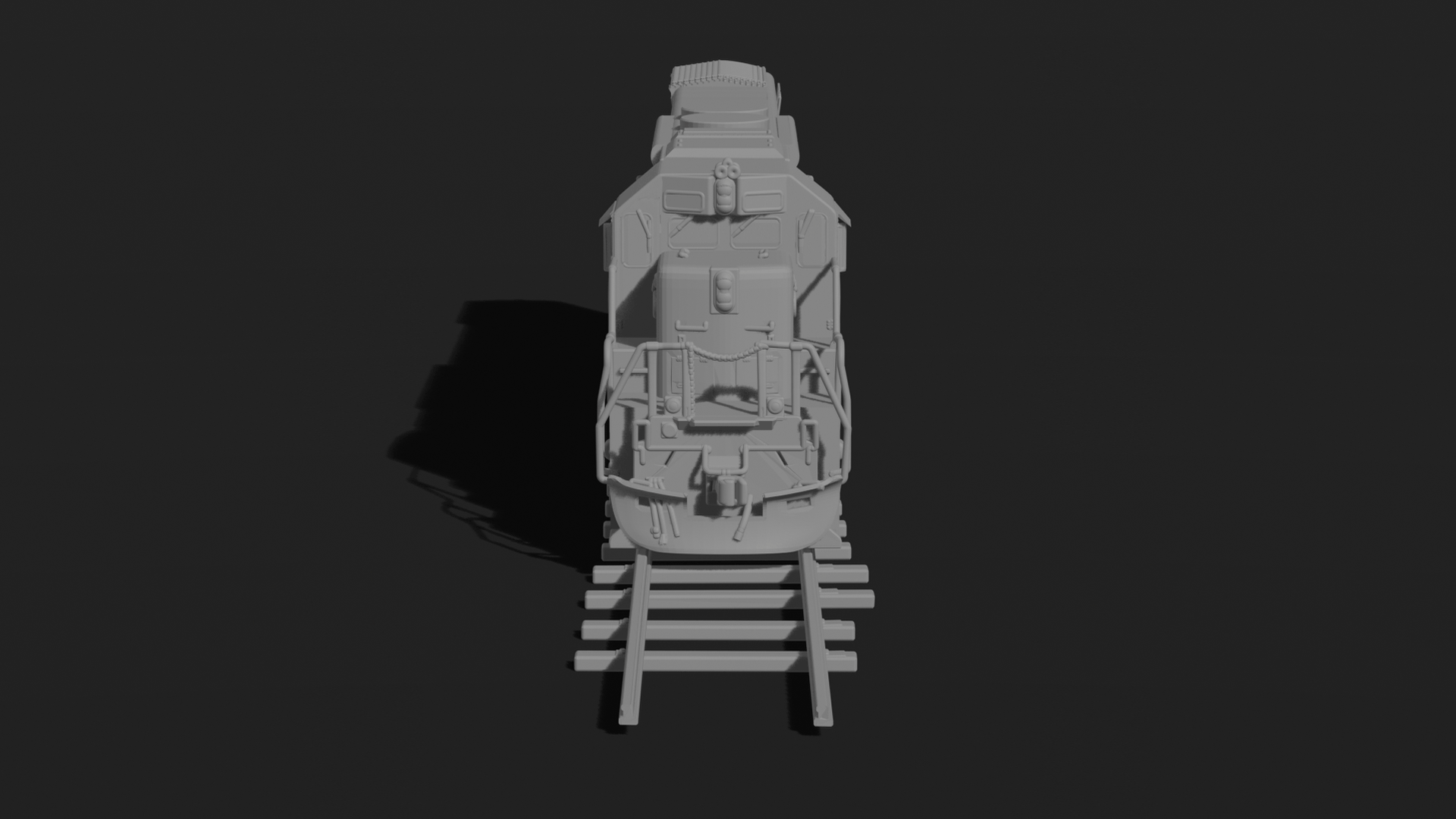 EMD GP38-2 Diesel-Electric Locomotive STL 3D Print Model