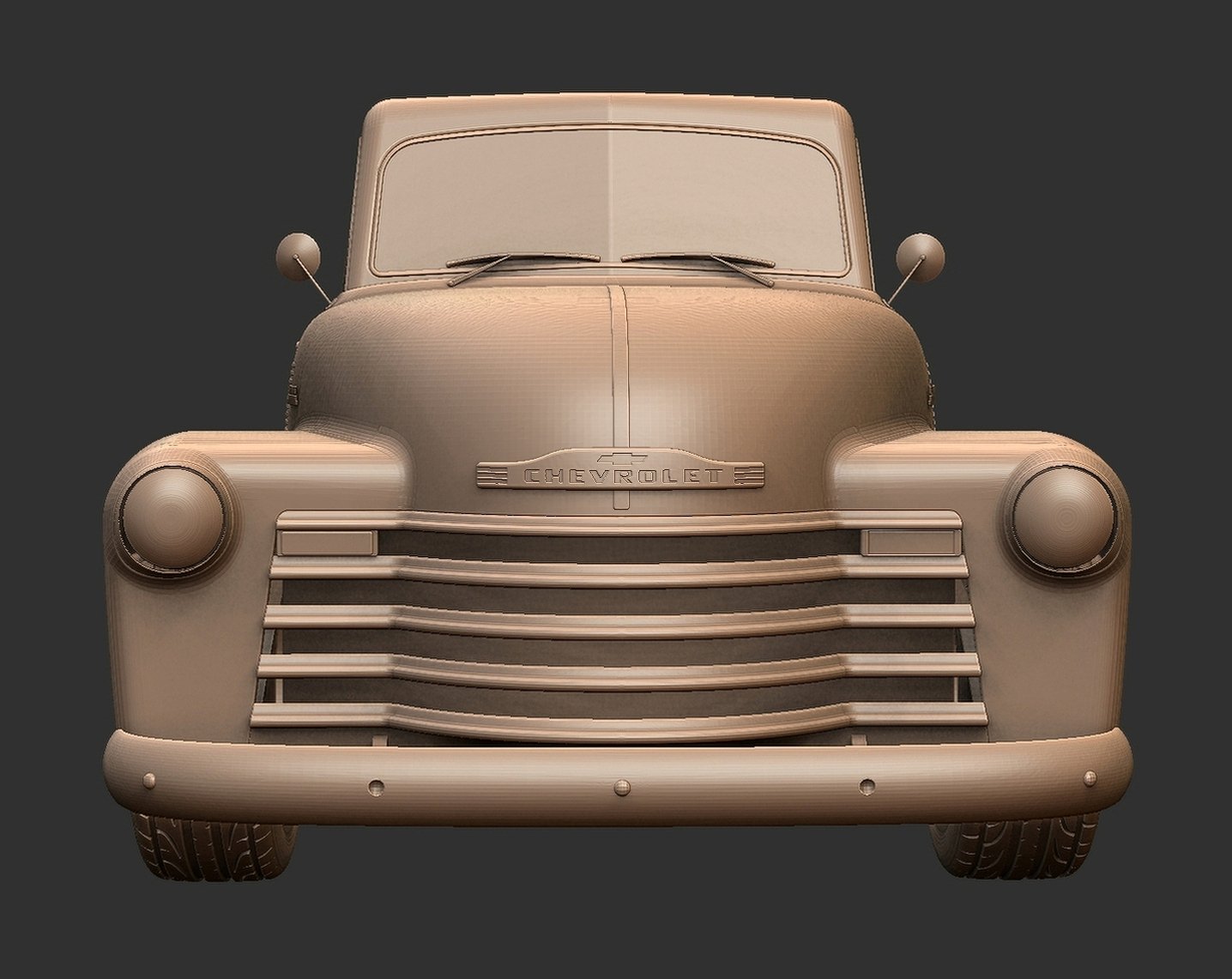 Chevrolet 3100 Custom Pickup STL 3D Print Model