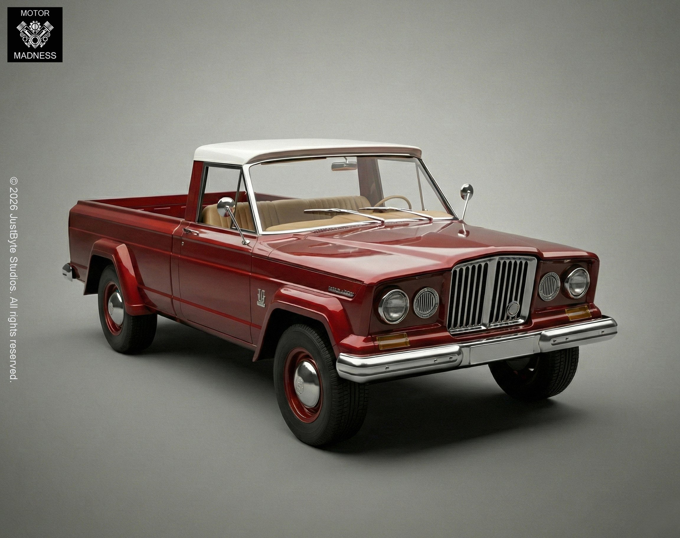 Jeep Gladiator 1962 STL 3D Print Model