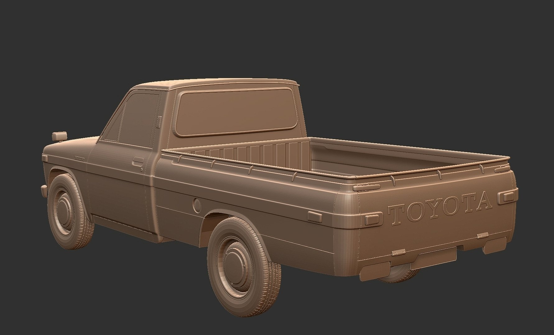 Toyota Hilux Mk1 RN10 1968 STL 3D Print Model