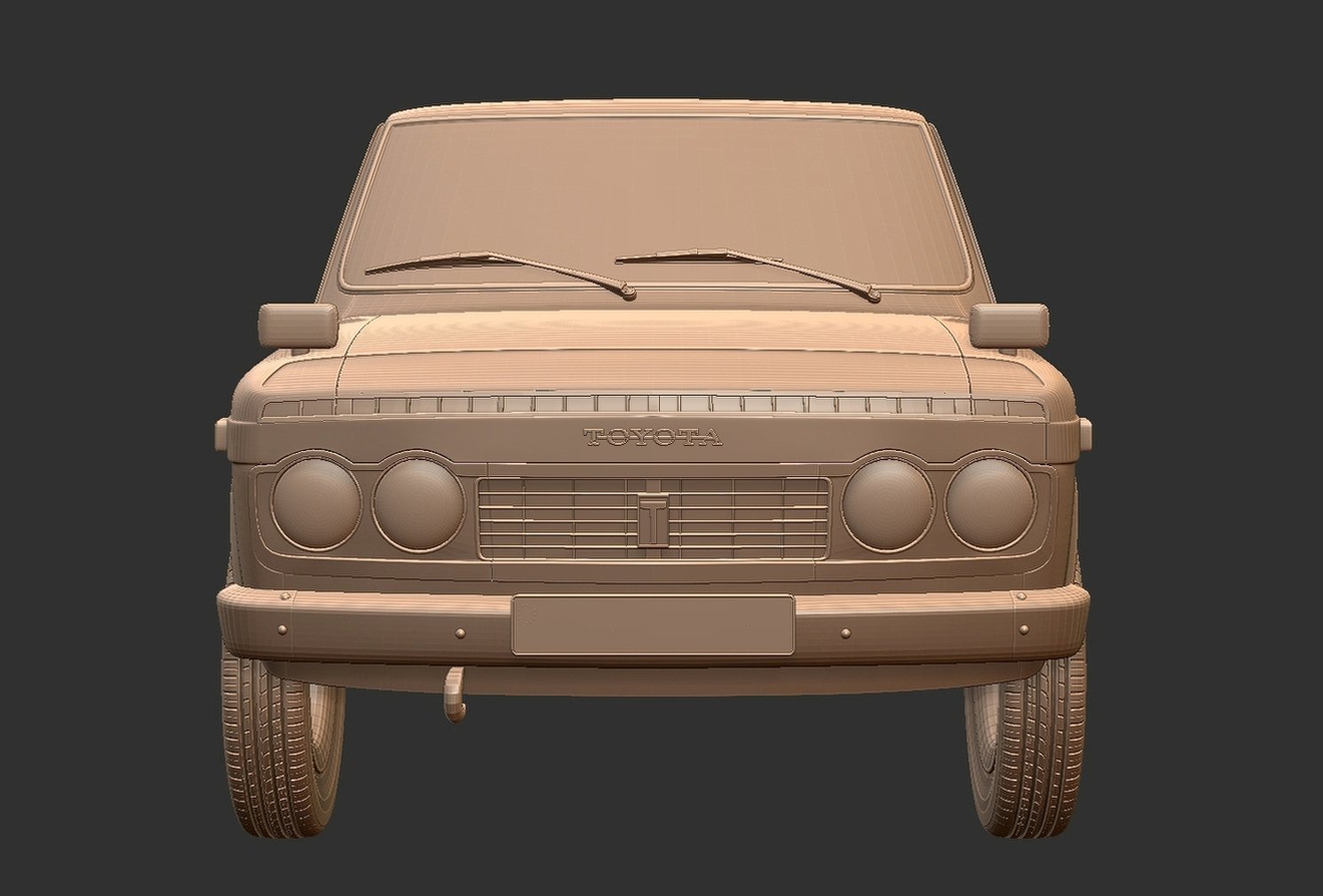 Toyota Hilux Mk1 RN10 1968 STL 3D Print Model