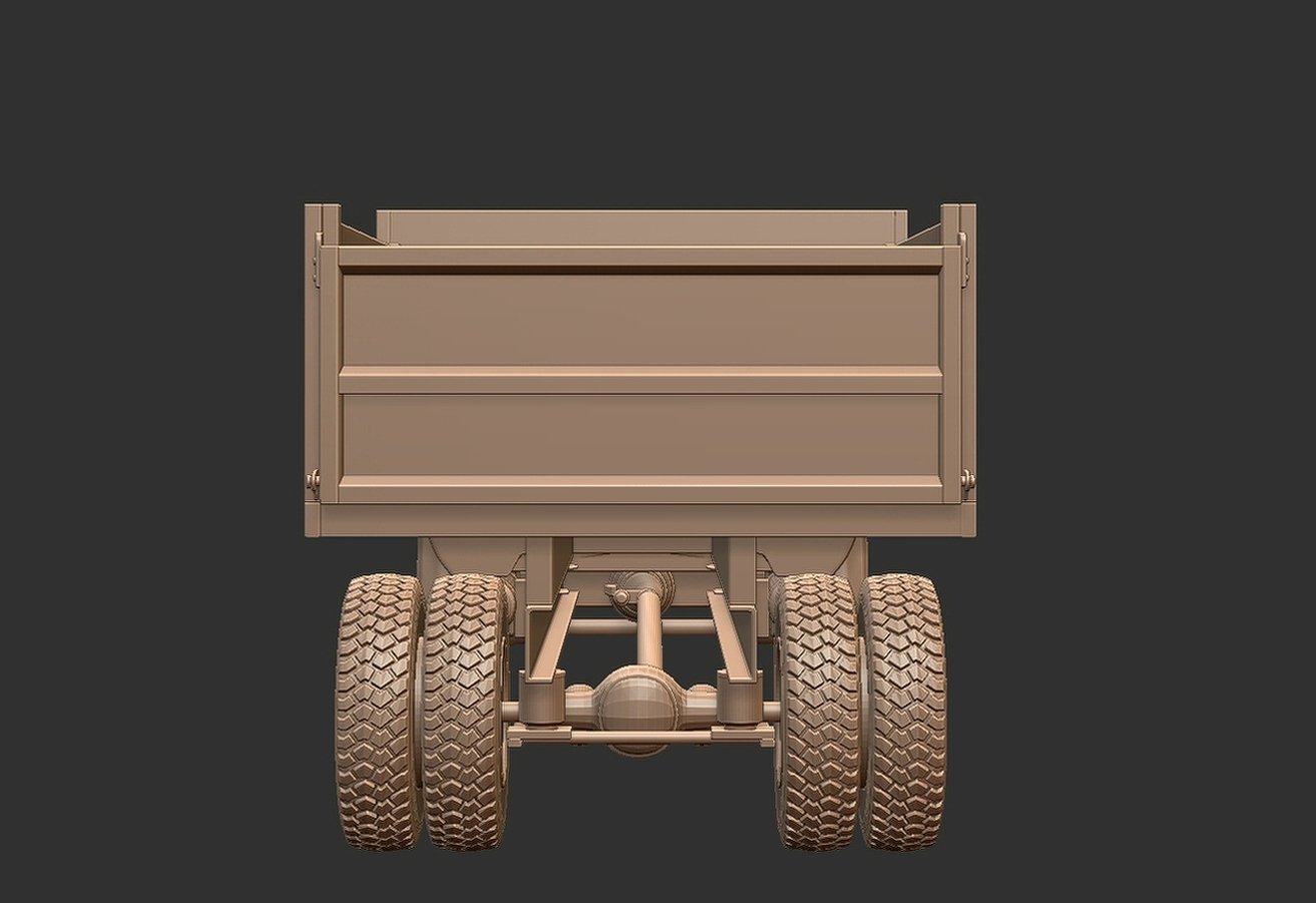 Chevrolet C70 1979 Dump Truck STL 3D Print Model