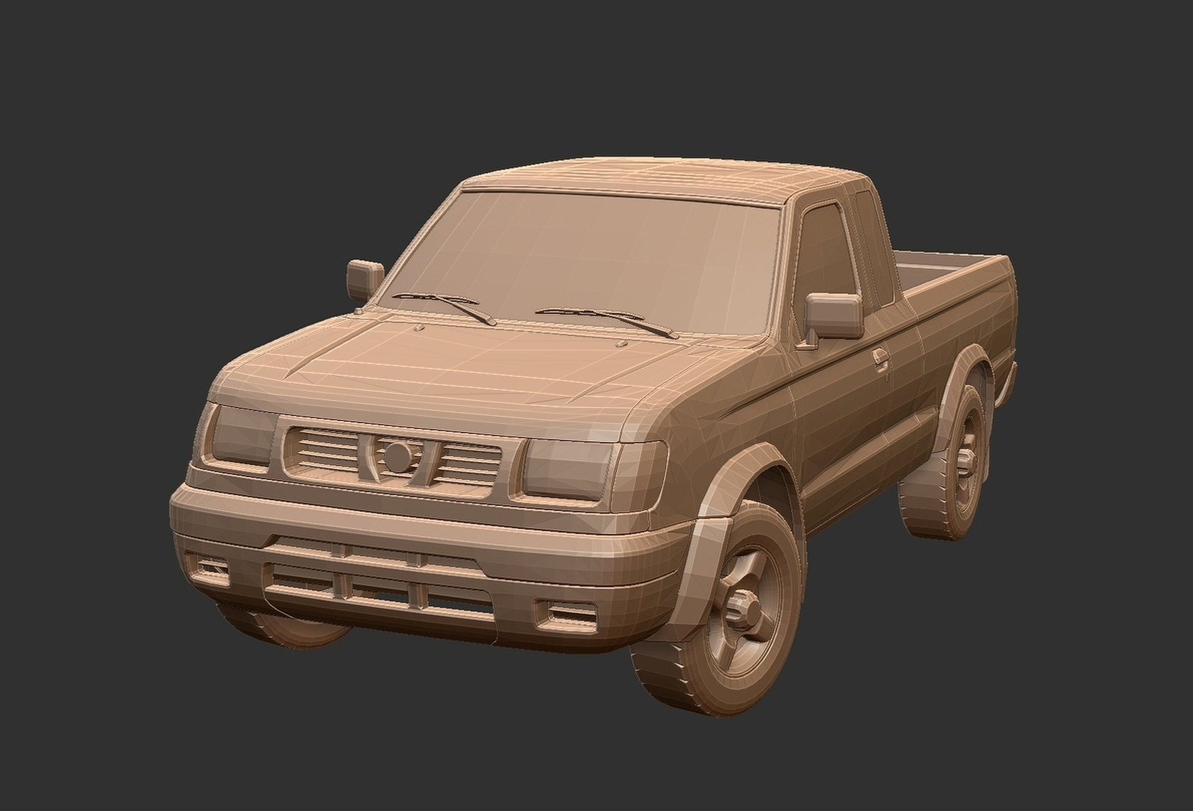 Nissan Frontier D22 King Cab STL 3D Print Model