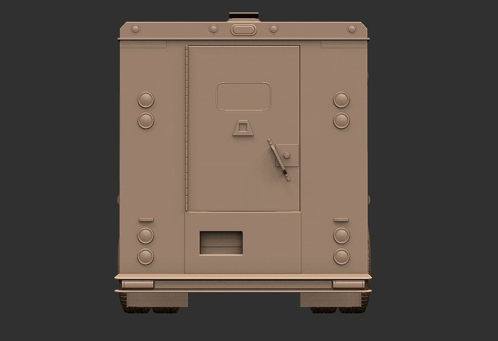 International DuraStar Armored Truck STL 3D Print Model