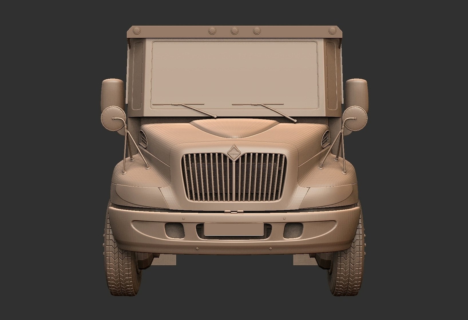 International DuraStar Armored Truck STL 3D Print Model