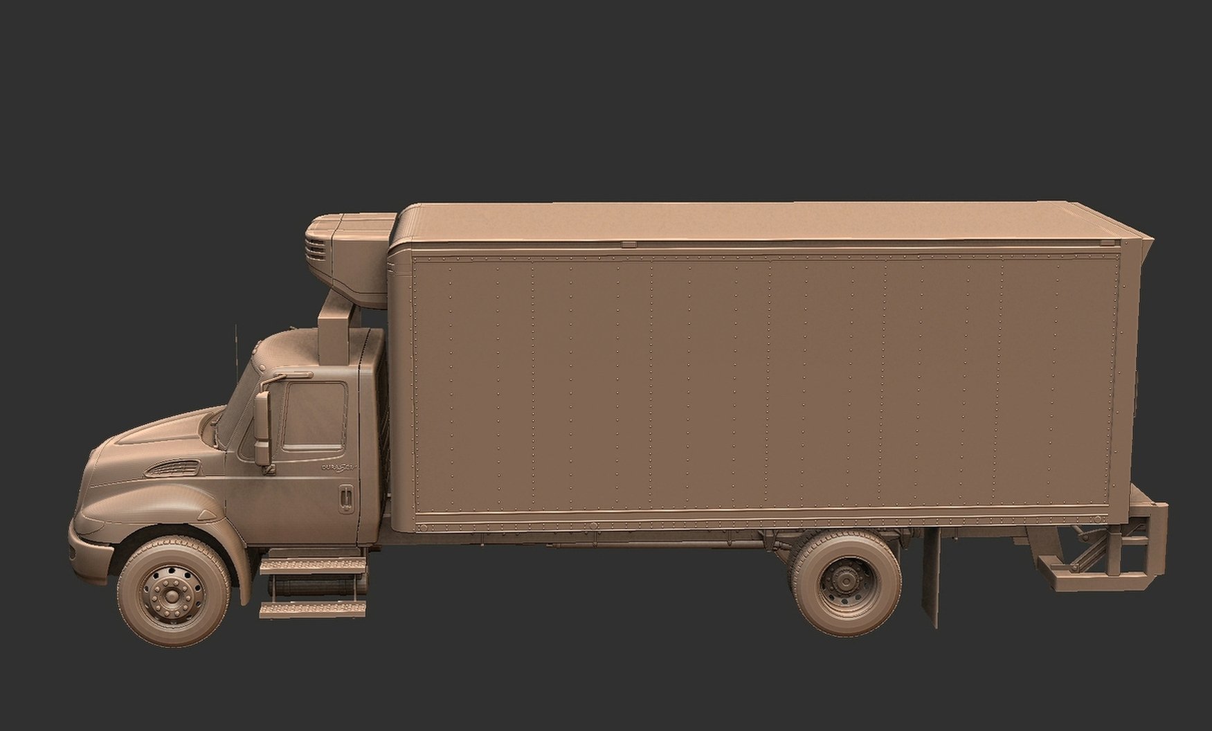 International DuraStar 2002 Box Truck STL 3D Print Model