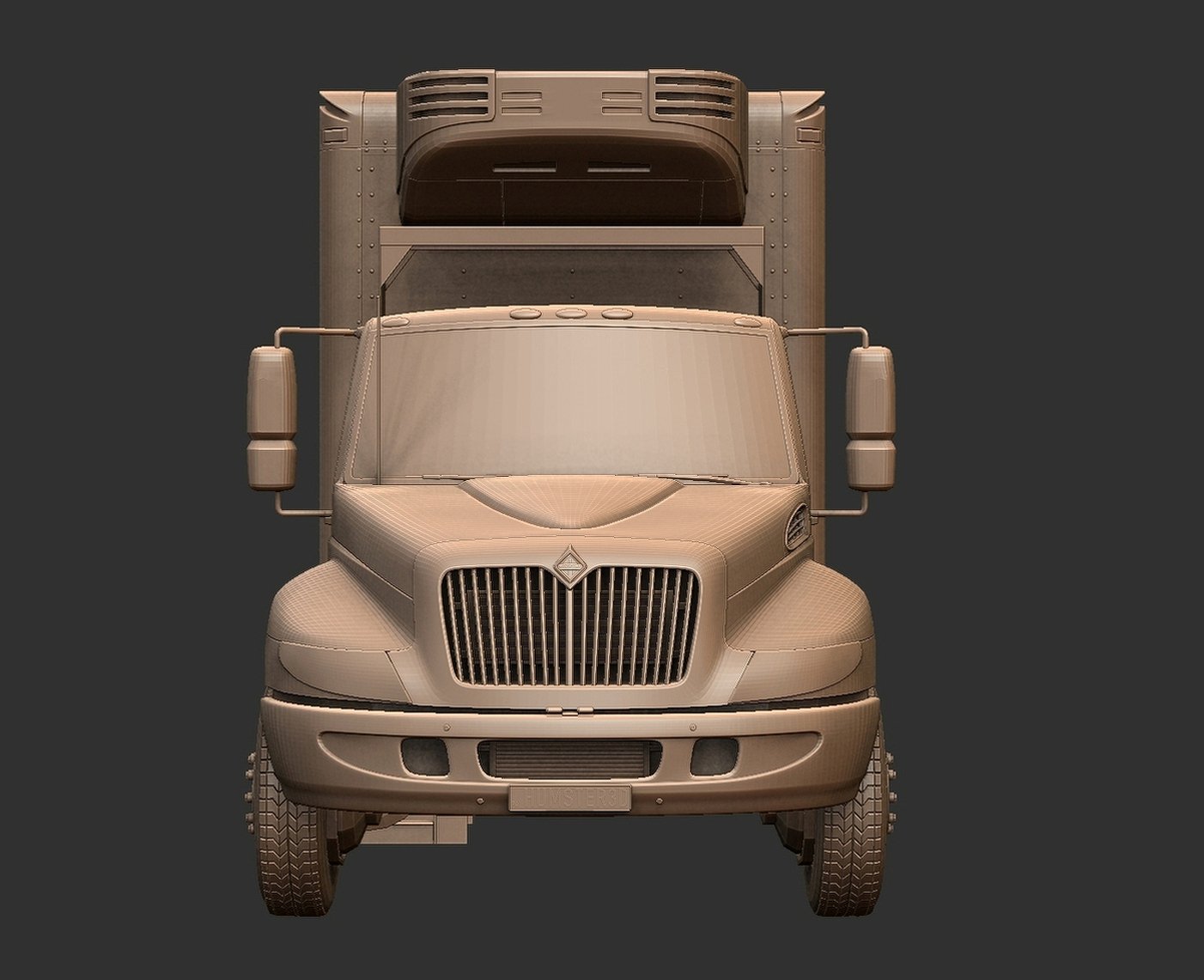 International DuraStar 2002 Box Truck STL 3D Print Model