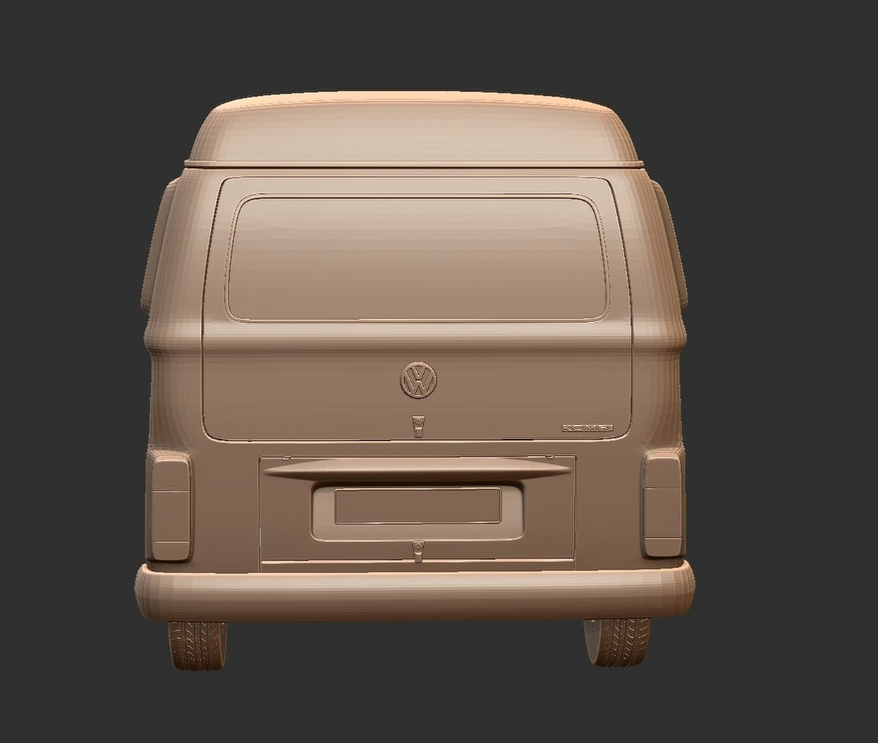 Volkswagen Kombi T2c STL 3D Print Model
