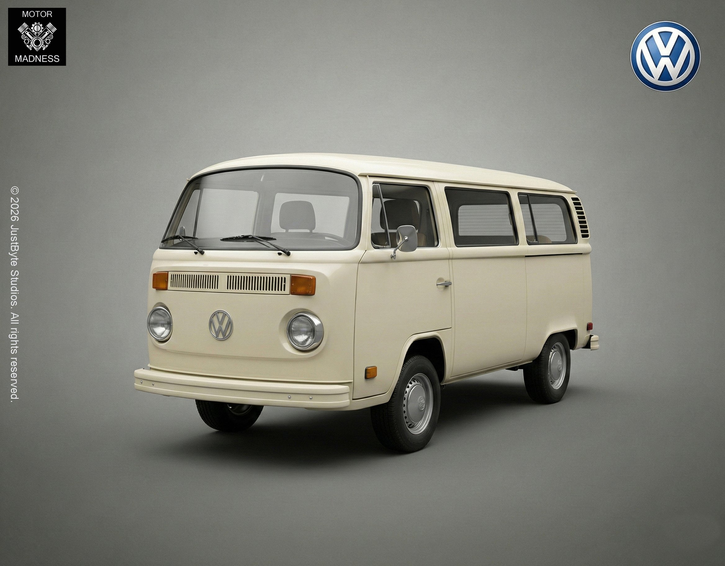 Volkswagen Kombi T2c STL 3D Print Model