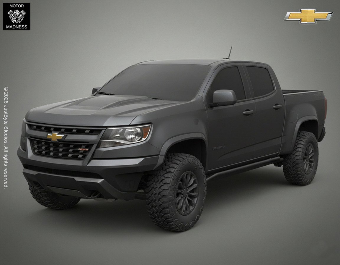 Chevrolet Colorado ZR2 2017 STL 3D Print Model