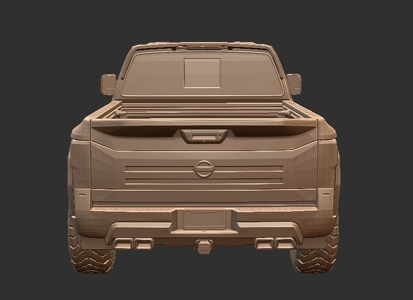 Nissan Titan Crew Cab STL 3D Print Model