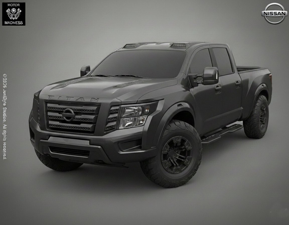 Nissan Titan Crew Cab STL 3D Print Model