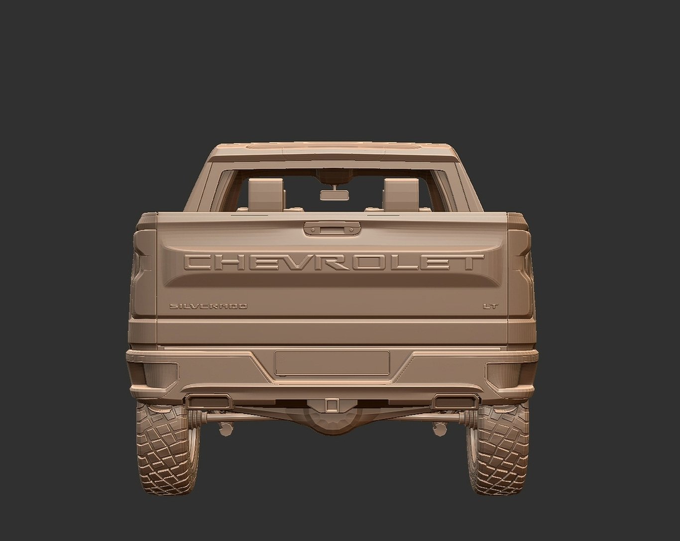 Chevrolet Silverado 1500 Z71 STL 3D Print Model