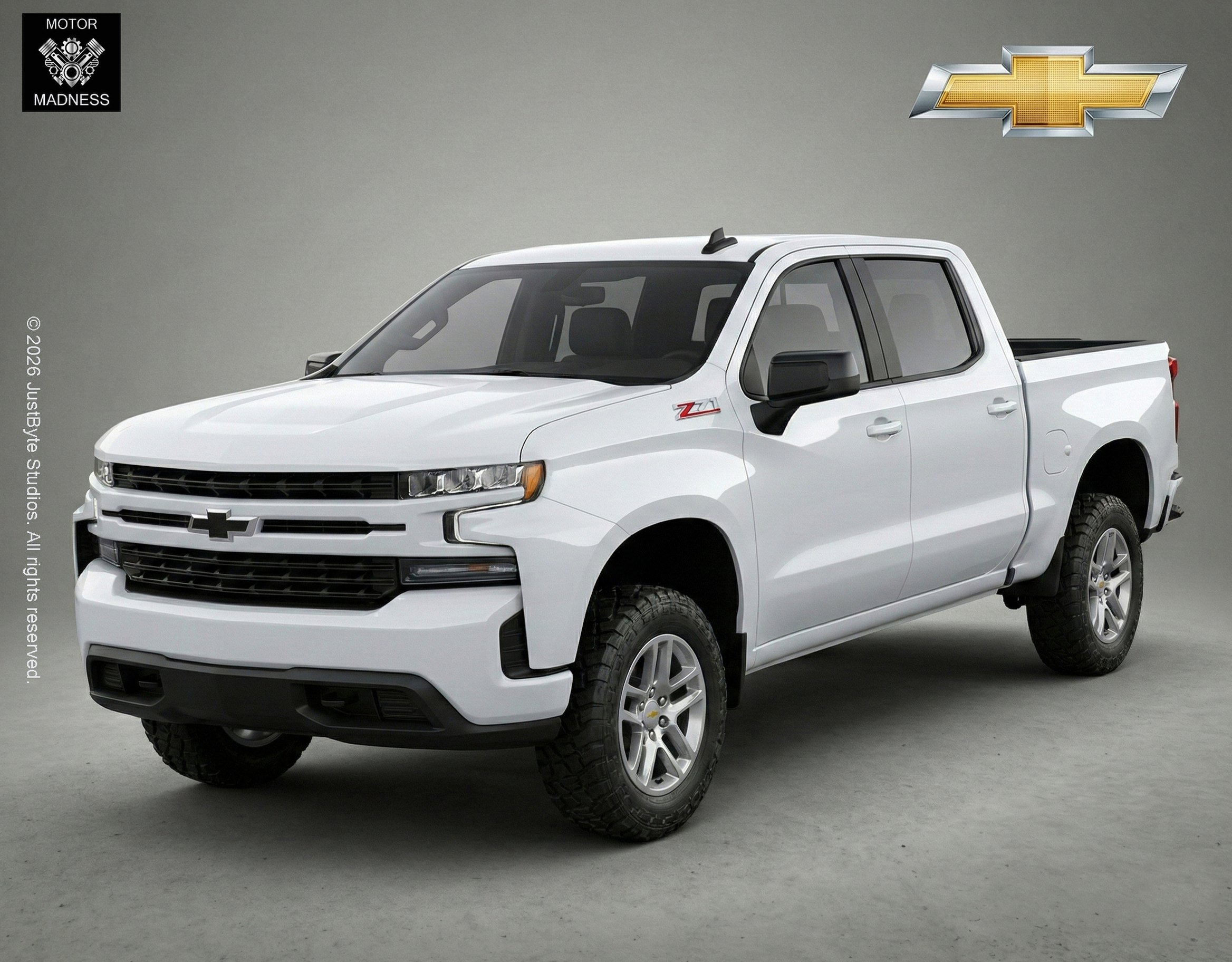 Chevrolet Silverado 1500 Z71 STL 3D Print Model