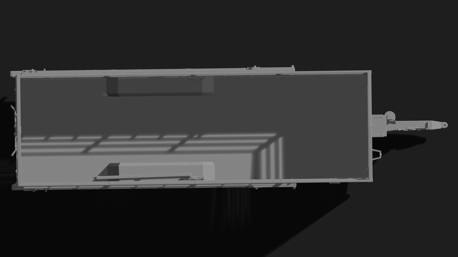 Dual-Axle Livestock Transport Trailer STL 3D Print Model