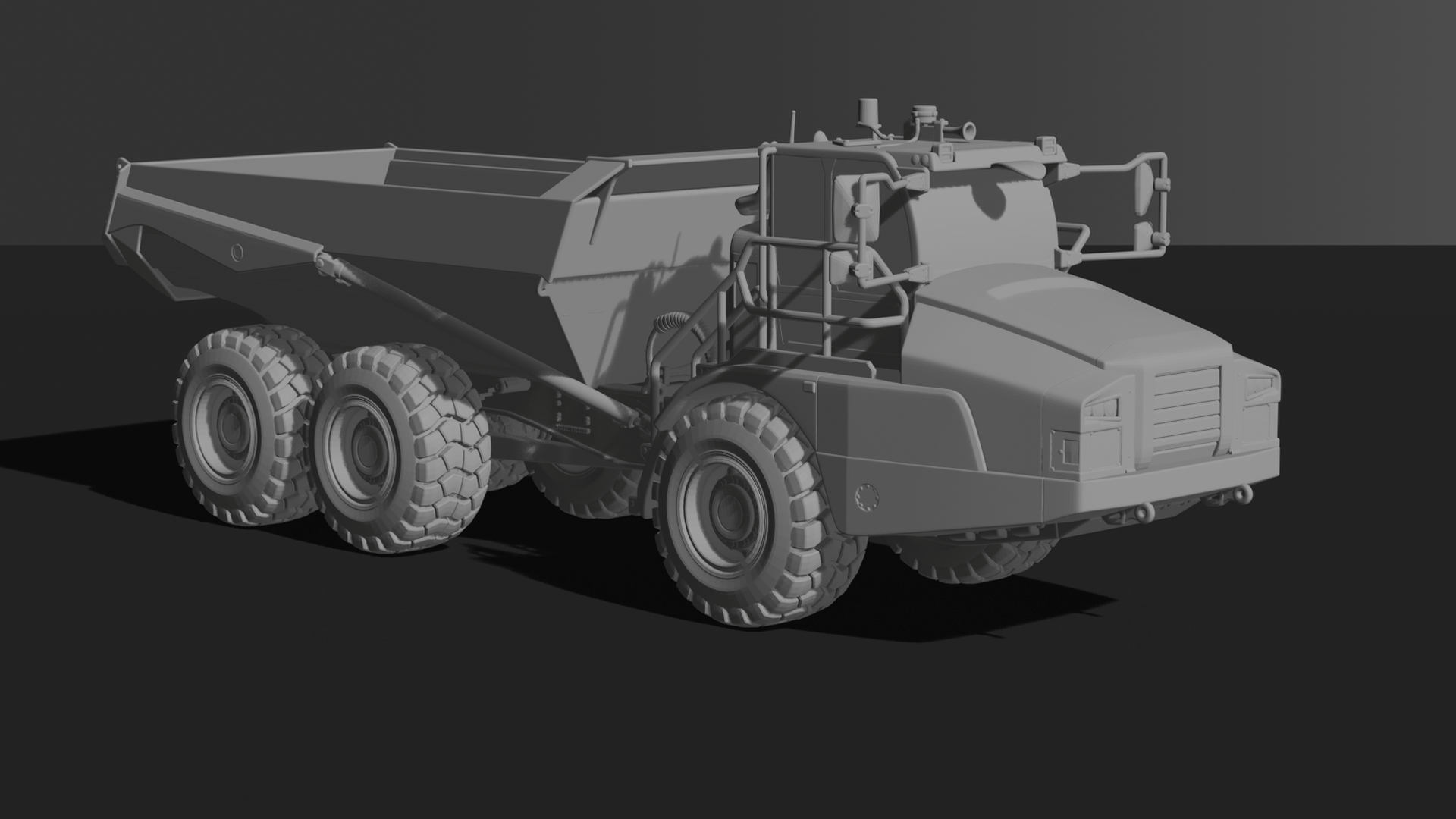 Bell B30E Articulated Dump Truck STL 3D Print Model