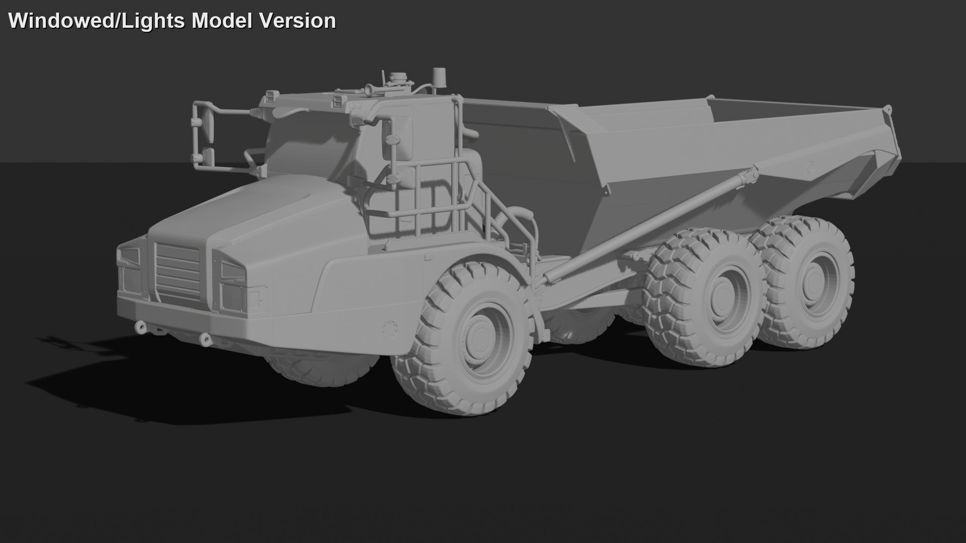 Bell B30E Articulated Dump Truck STL 3D Print Model