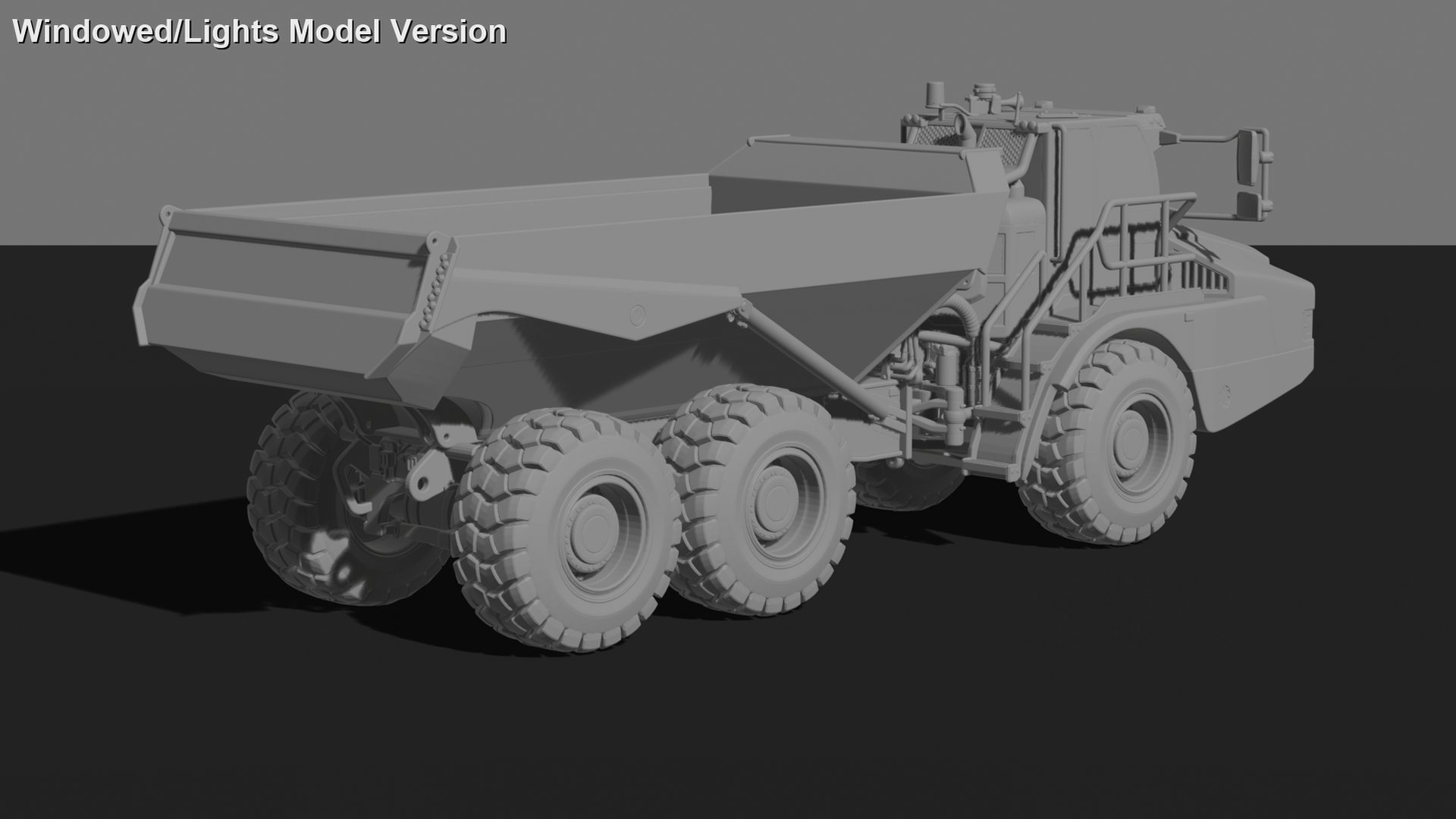 Bell B30E Articulated Dump Truck STL 3D Print Model