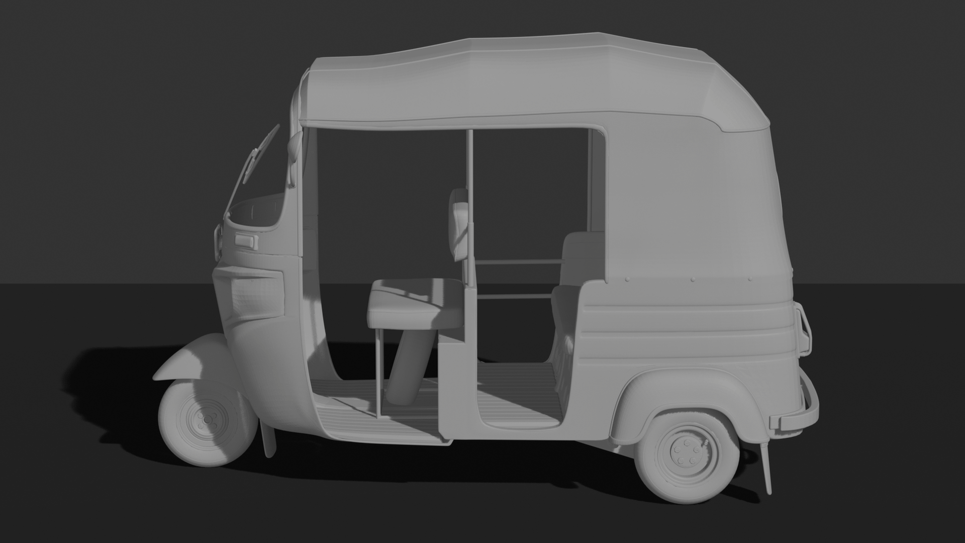 Bajaj RE Auto Rickshaw Tuk-Tuk STL 3D Print Model