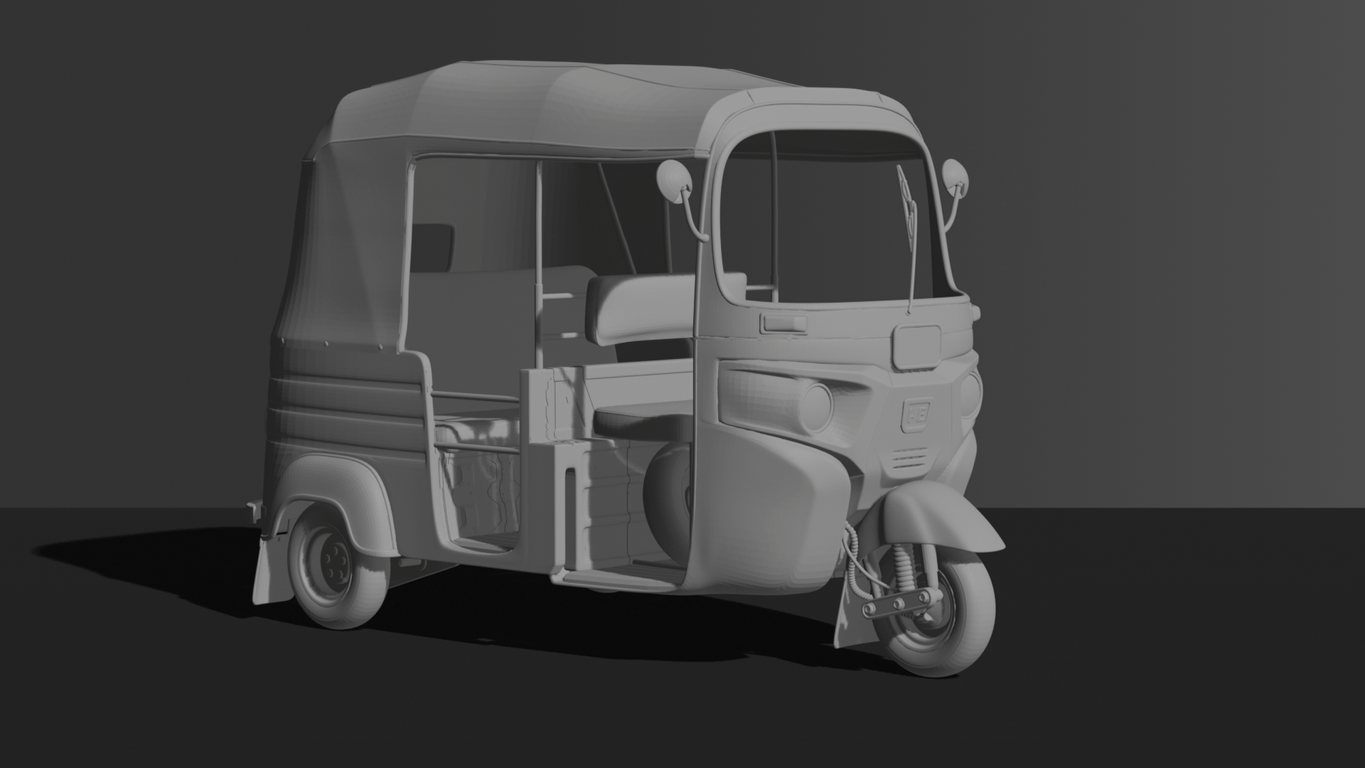 Bajaj RE Auto Rickshaw Tuk-Tuk STL 3D Print Model